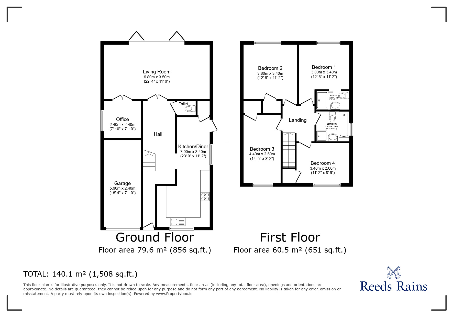 Floorplan of 4 bedroom Detached House for sale, Station Avenue, Tile Hill, Coventry, CV4