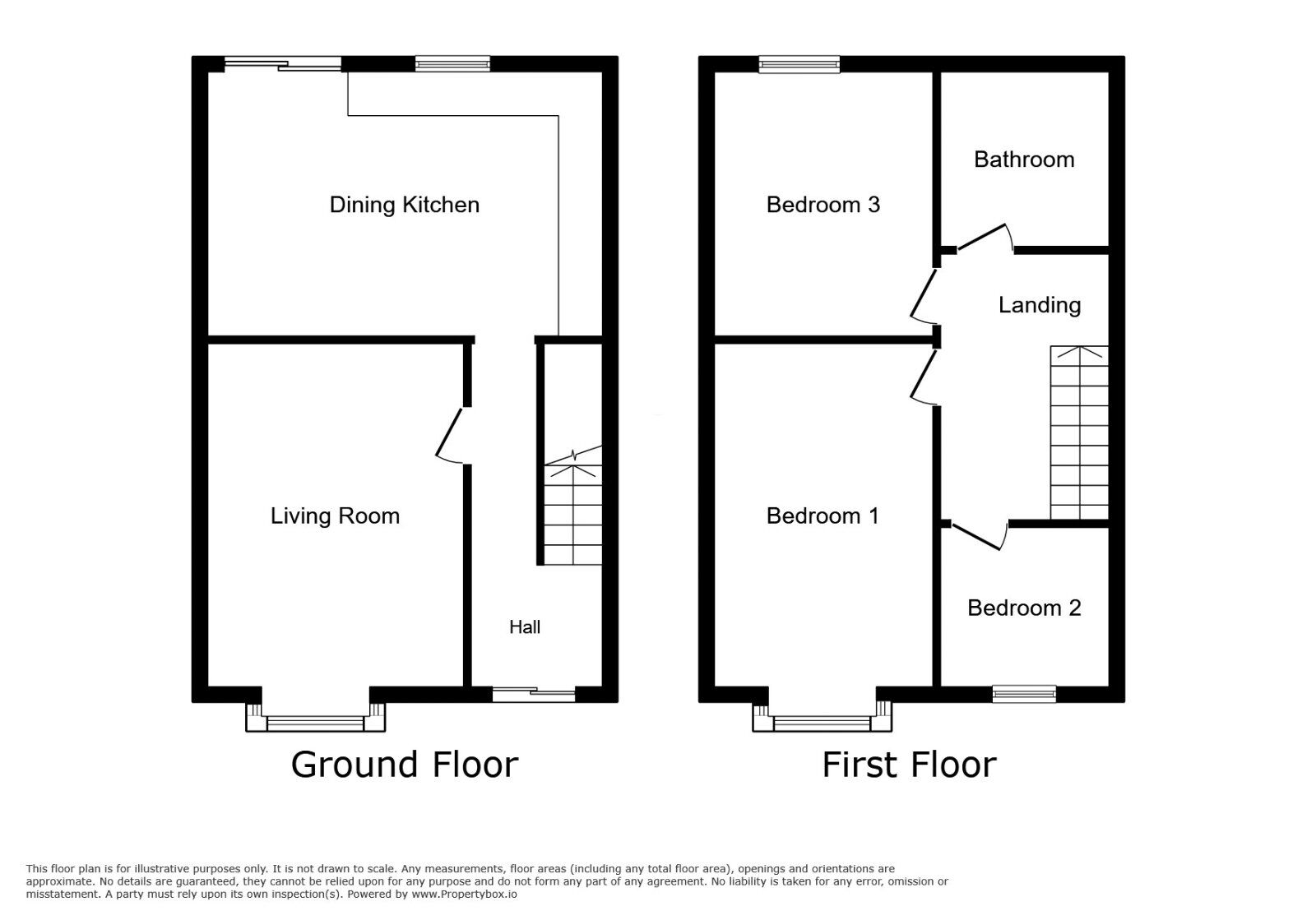 Floorplan of 3 bedroom End Terrace House for sale, Sewall Highway, Courthouse Green, Coventry, CV6