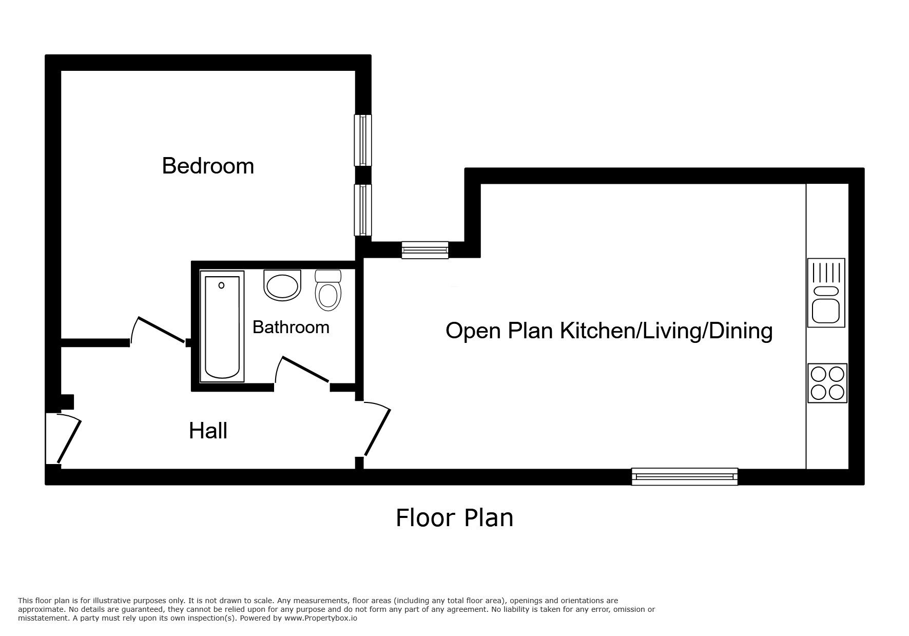 Floorplan of 1 bedroom  Flat for sale, North Avenue, Coventry, West Midlands, CV2