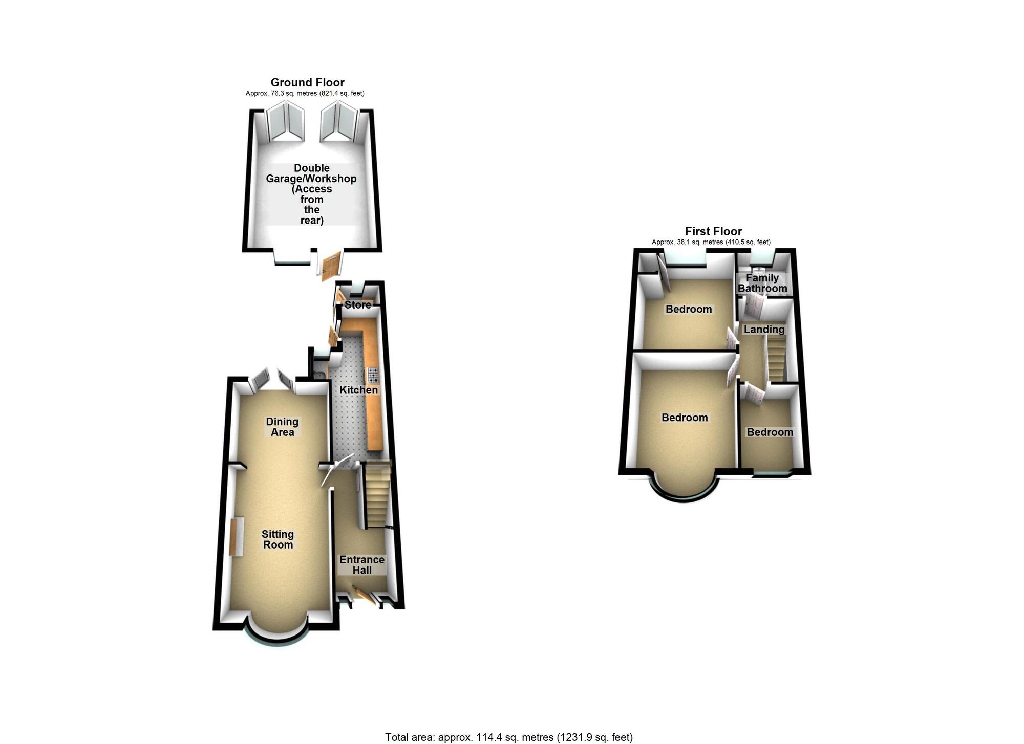 Floorplan of 3 bedroom End Terrace House for sale, Harewood Road, Whoberley, Coventry, CV5