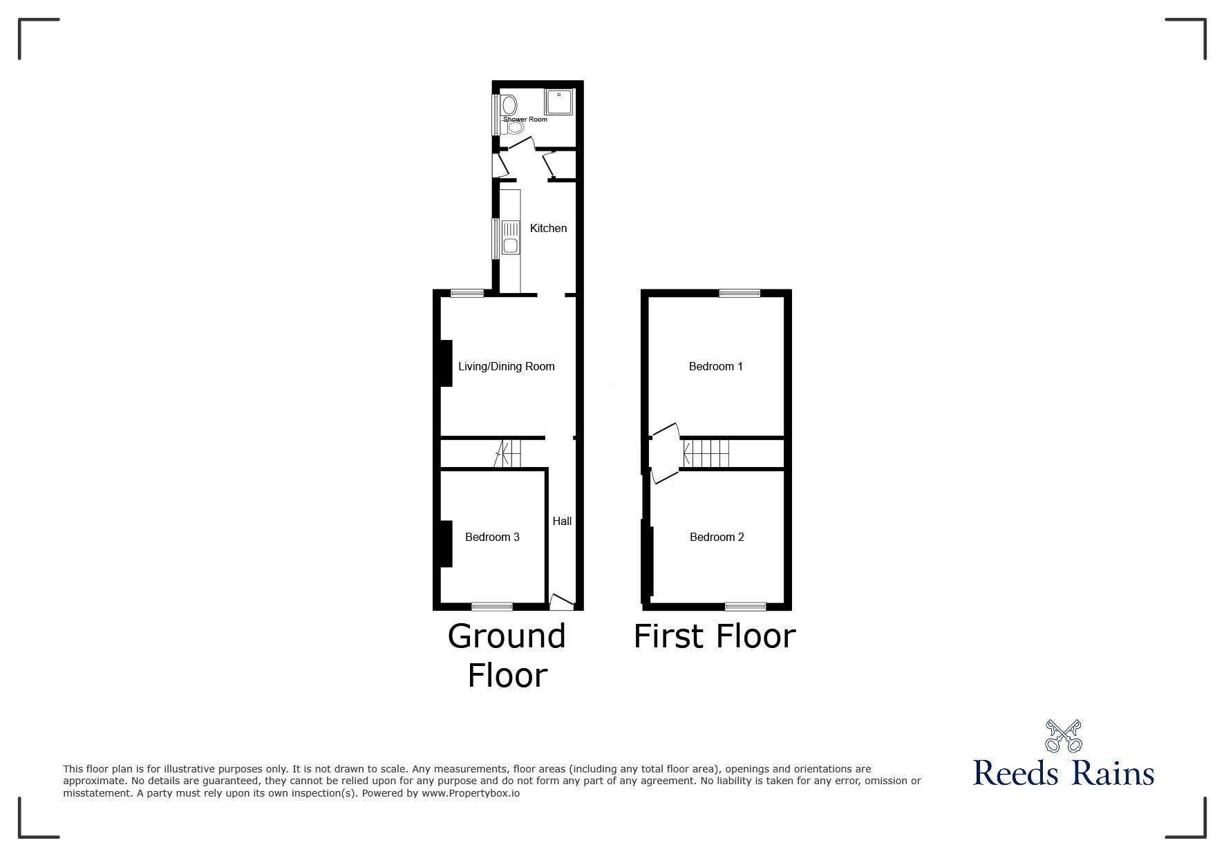 Floorplan of 3 bedroom Mid Terrace House for sale, Hastings Road, Stoke, Coventry, CV2