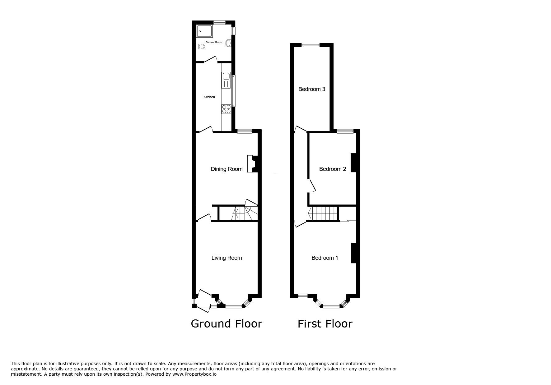 Floorplan of 3 bedroom End Terrace House for sale, Longford Road, Longford, West Midlands, CV6