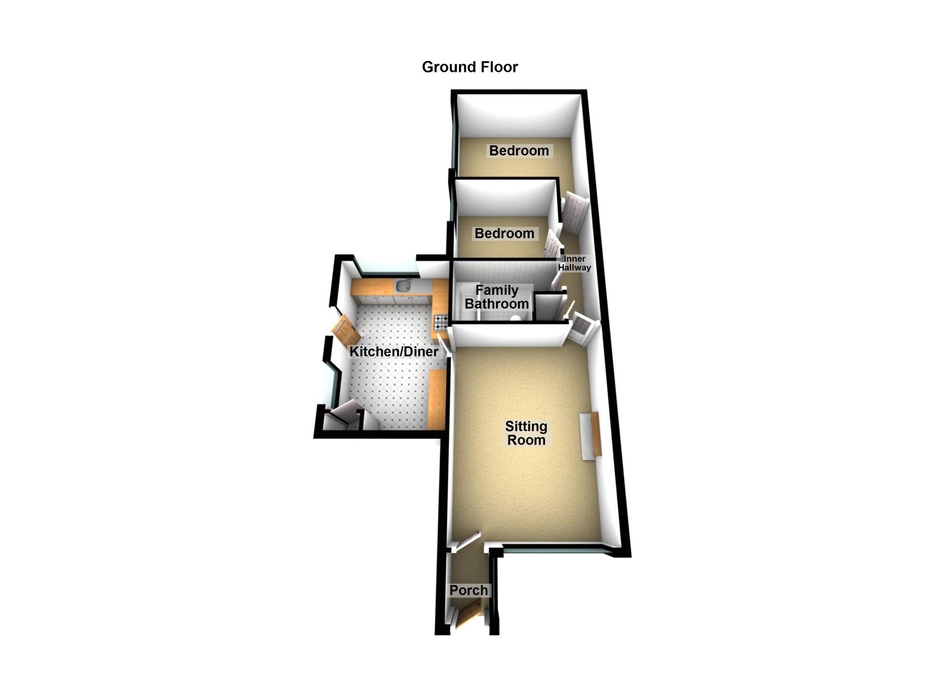 Floorplan of 2 bedroom Detached Bungalow for sale, Pontypool Avenue, Binley, Coventry, CV3