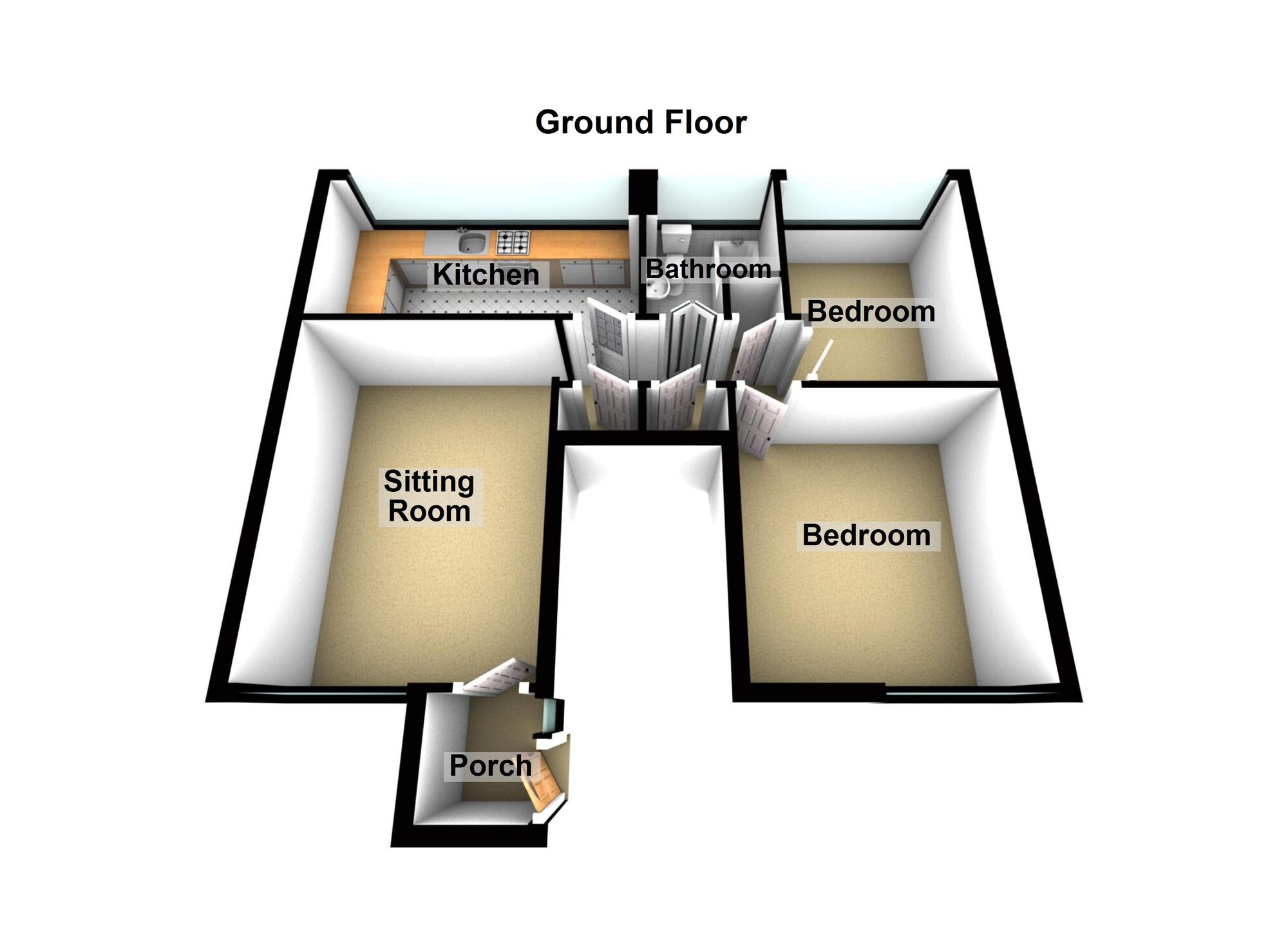 Floorplan of 2 bedroom  Flat for sale, Crowmere Road, Walsgrave, West Midlands, CV2