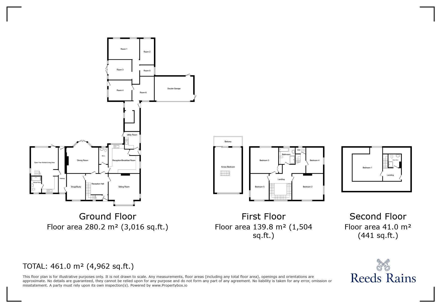 Floorplan of 6 bedroom Detached House for sale, Coventry Road, Fillongley, Coventry, CV7