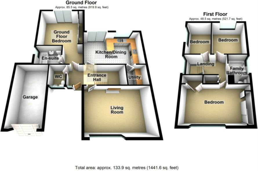 Floorplan of 4 bedroom Detached House for sale, Oxley Drive, Coventry, West Midlands, CV3