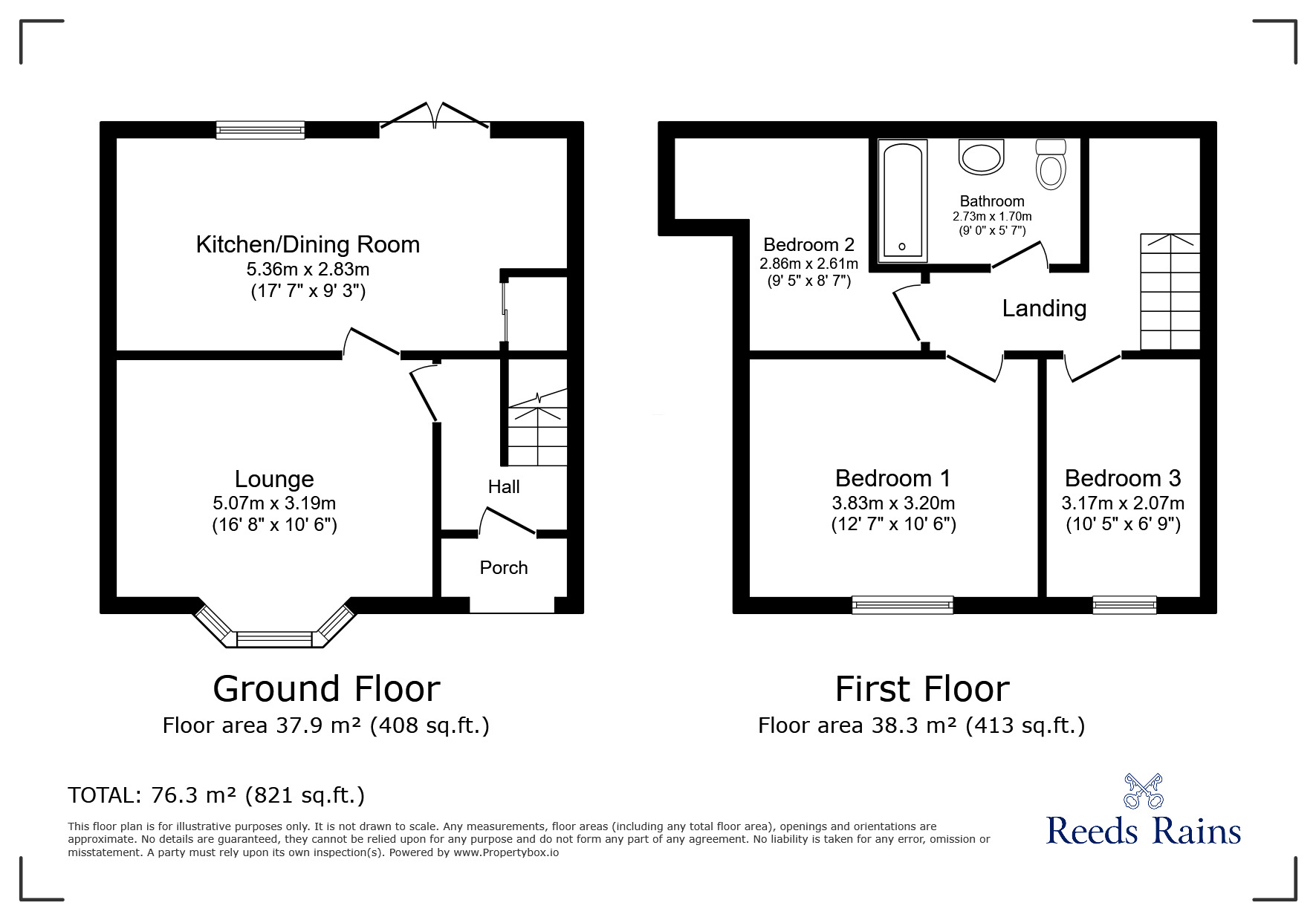 Floorplan of 3 bedroom Semi Detached House for sale, Altham Road, Liverpool, Merseyside, L11