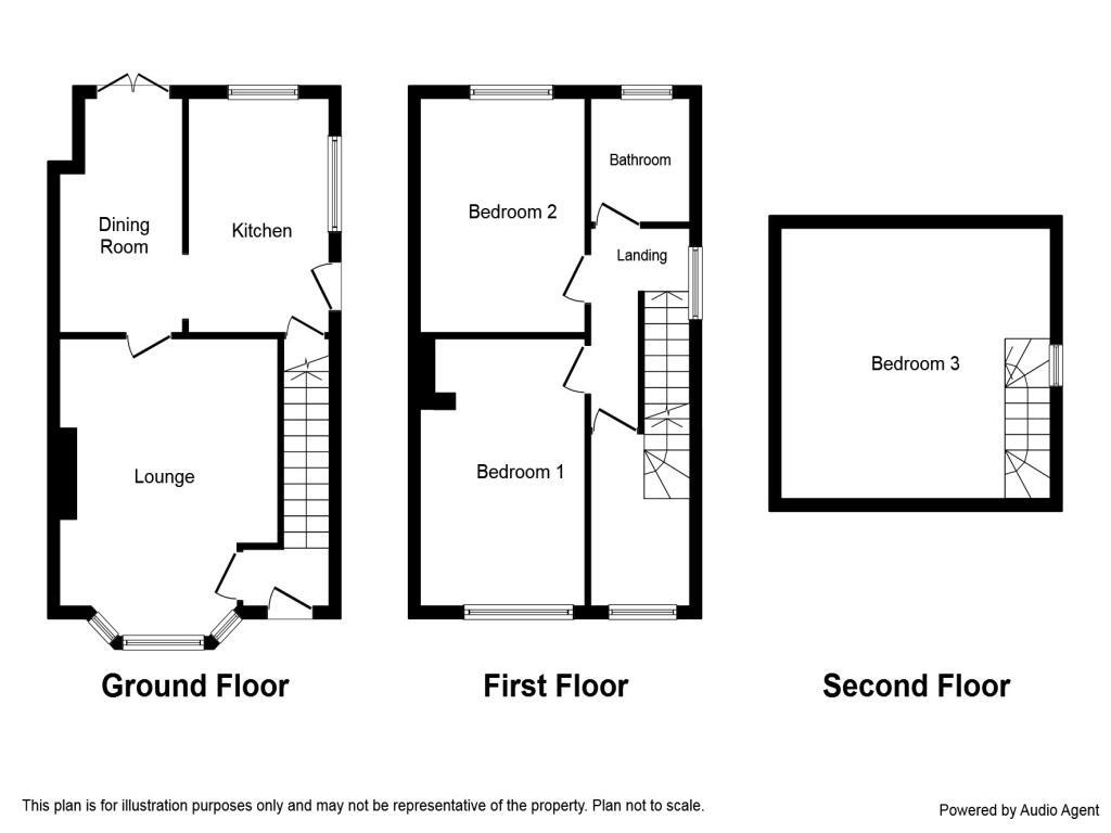 Floorplan of 3 bedroom Semi Detached House to rent, Kelmscott Lane, Leeds, LS15