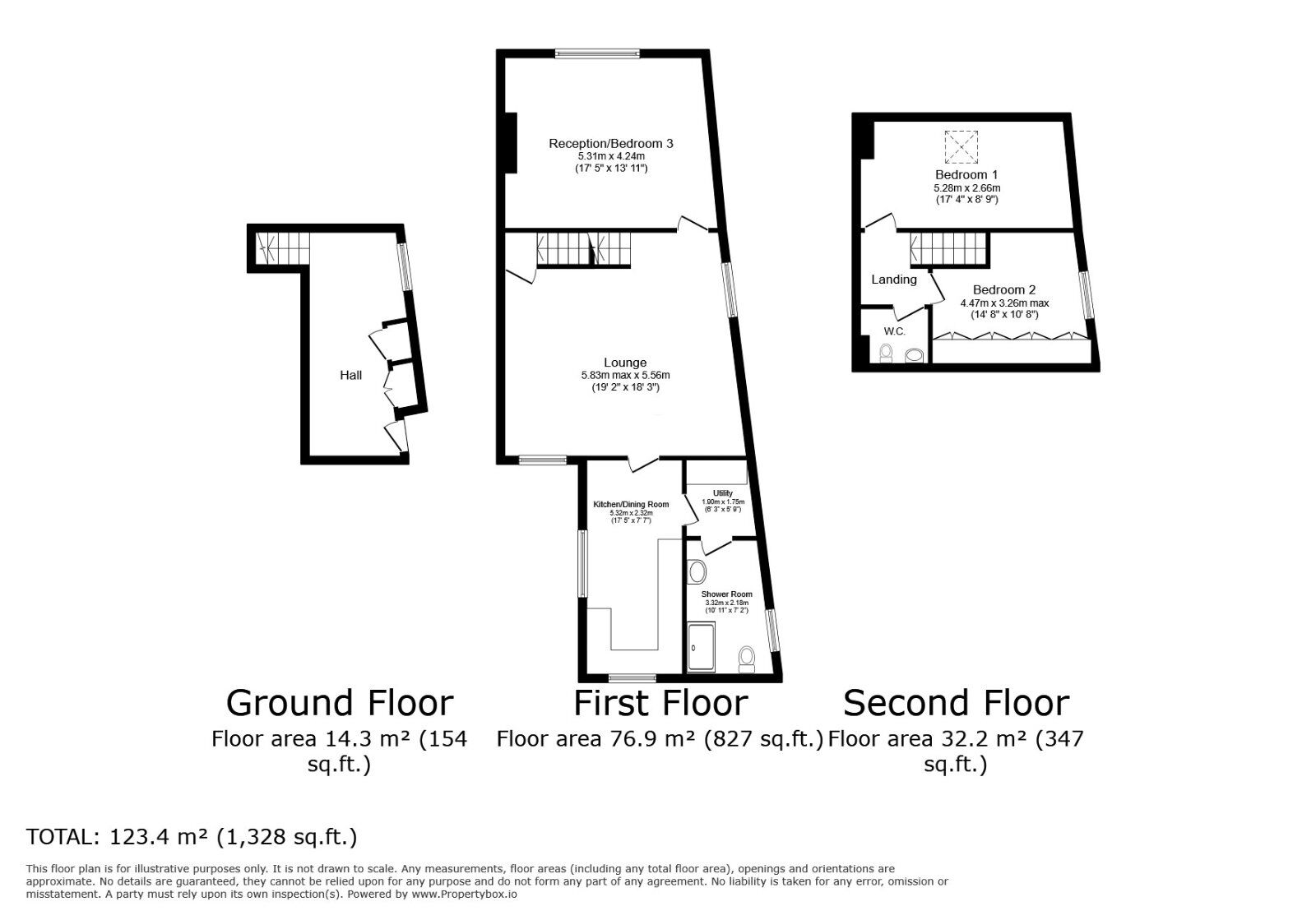 Floorplan of 2 bedroom  Flat for sale, Sandbed Lane, Leeds, West Yorkshire, LS15