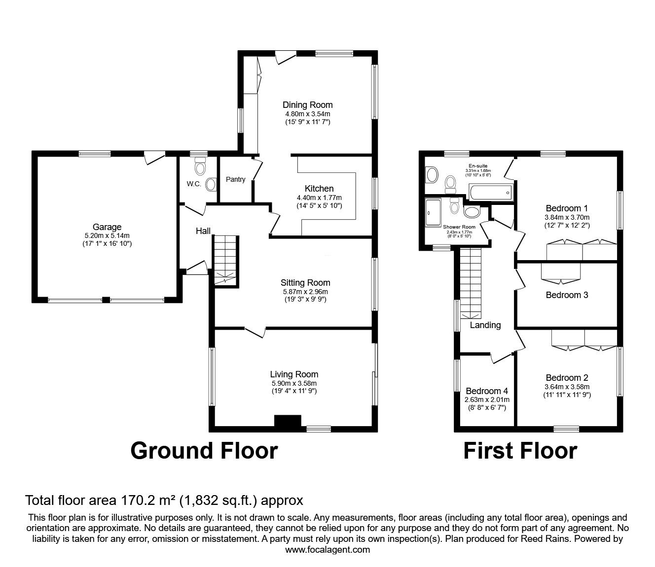 Floorplan of 4 bedroom Detached House for sale, Village Gardens, Leeds, LS15