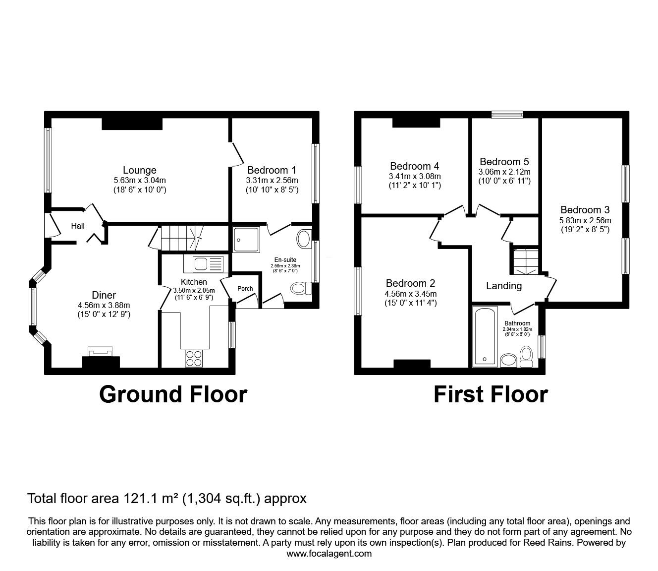 Floorplan of 5 bedroom Semi Detached House for sale, Poole Square, Leeds, West Yorkshire, LS15