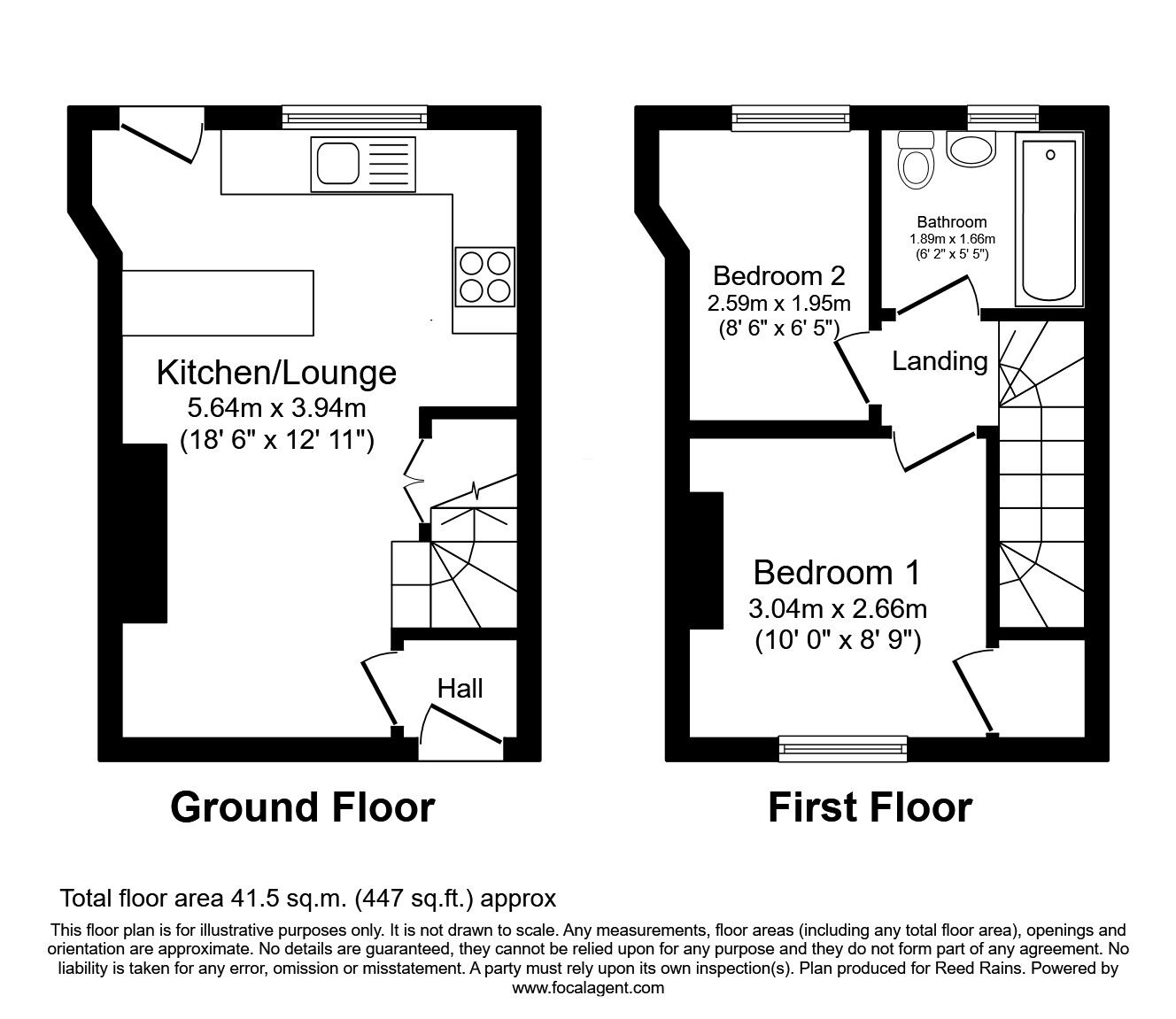 Floorplan of 2 bedroom End Terrace House for sale, The Boyle, Barwick in Elmet, West Yorkshire, LS15