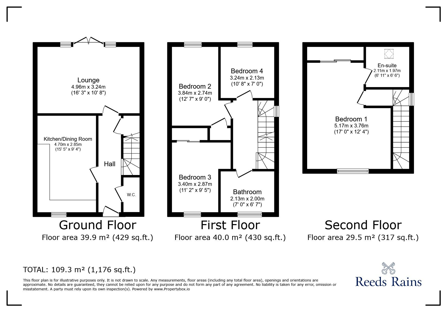 Floorplan of 4 bedroom Semi Detached House for sale, Barden Lane, Leeds, West Yorkshire, LS14