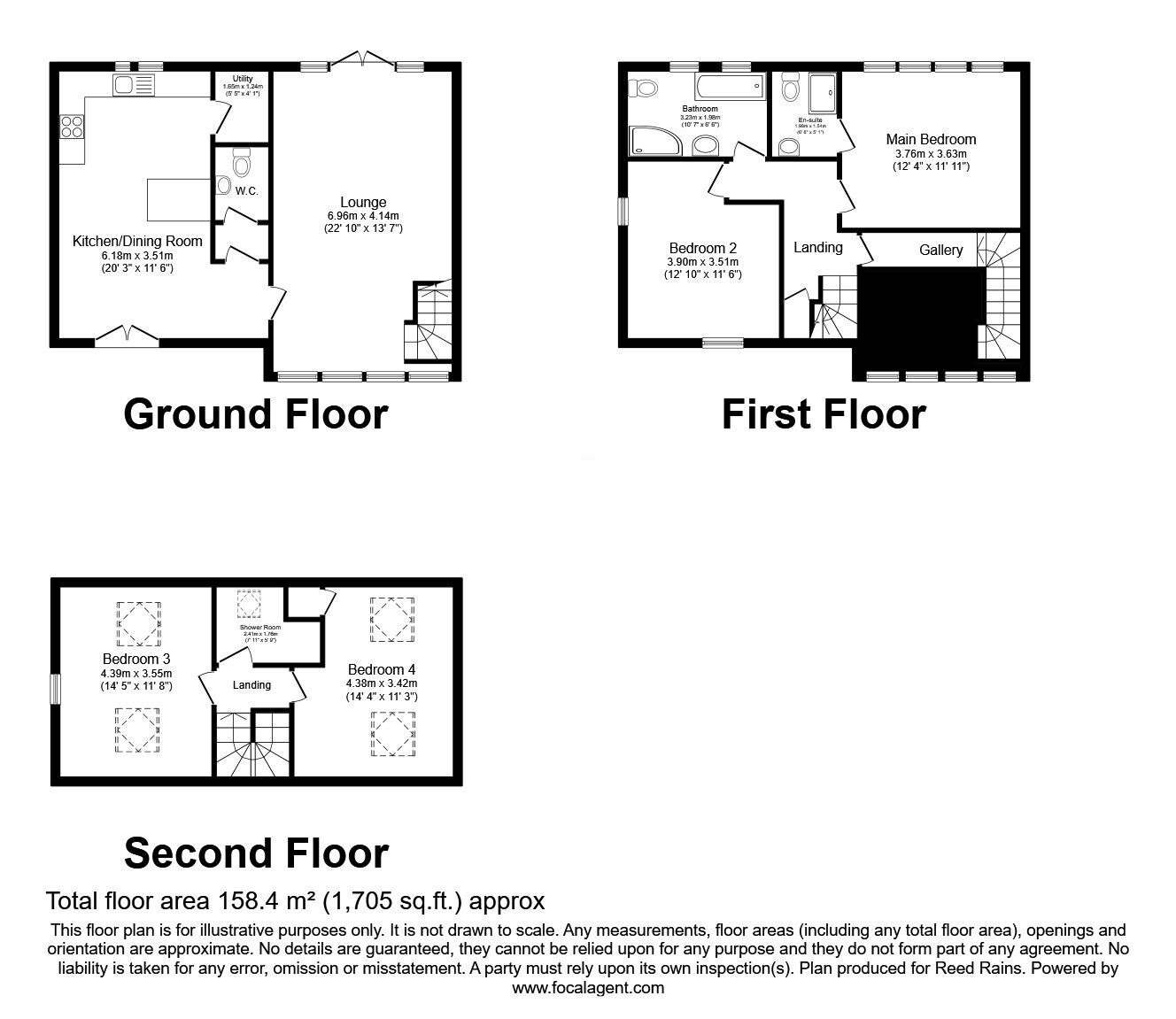 Floorplan of 4 bedroom  House for sale, Barwick Road, Garforth, West Yorkshire, LS25