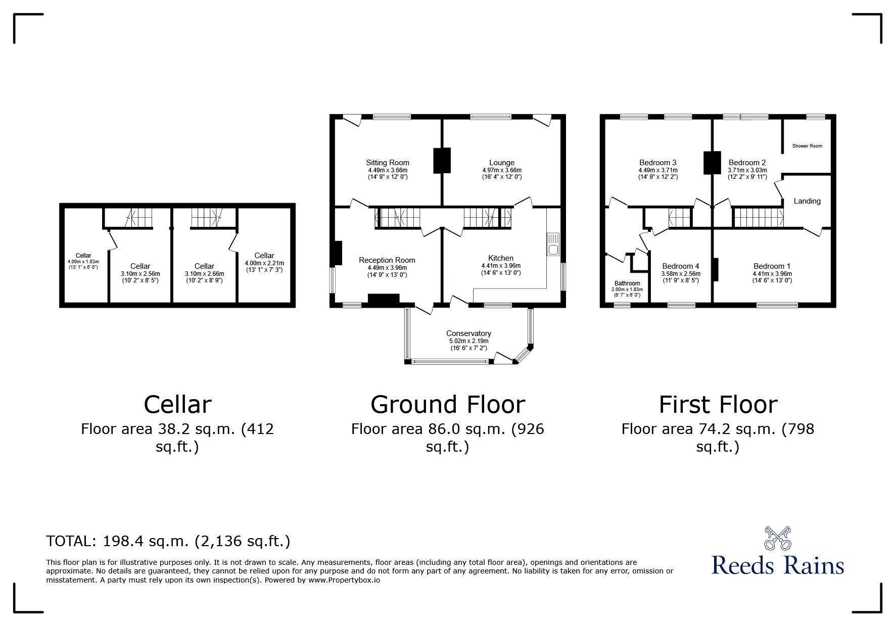 Floorplan of 3 bedroom Semi Detached House for sale, Barwick Road, Leeds, West Yorkshire, LS15