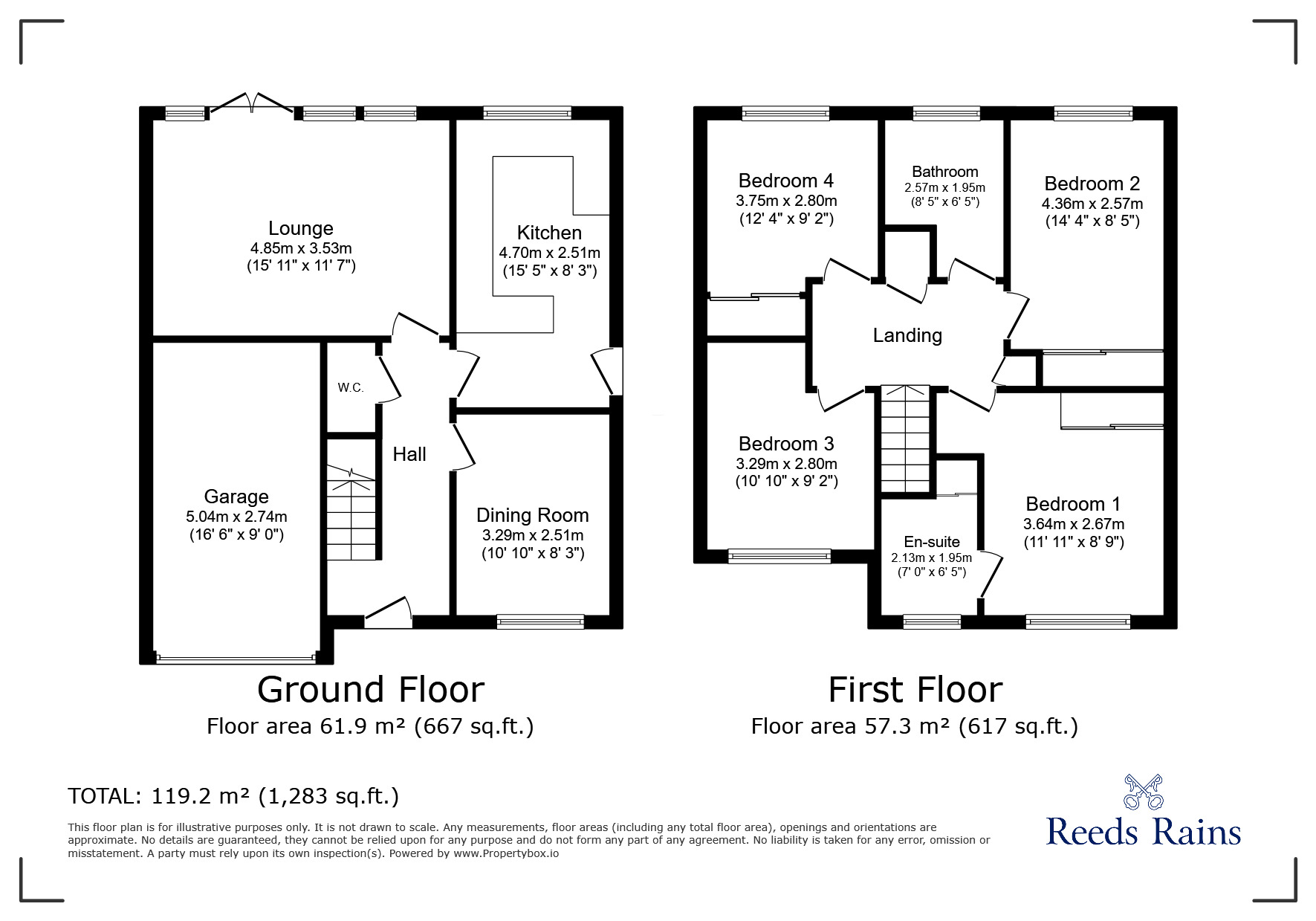 Floorplan of 4 bedroom Detached House for sale, Elm Drive, Leeds, West Yorkshire, LS14