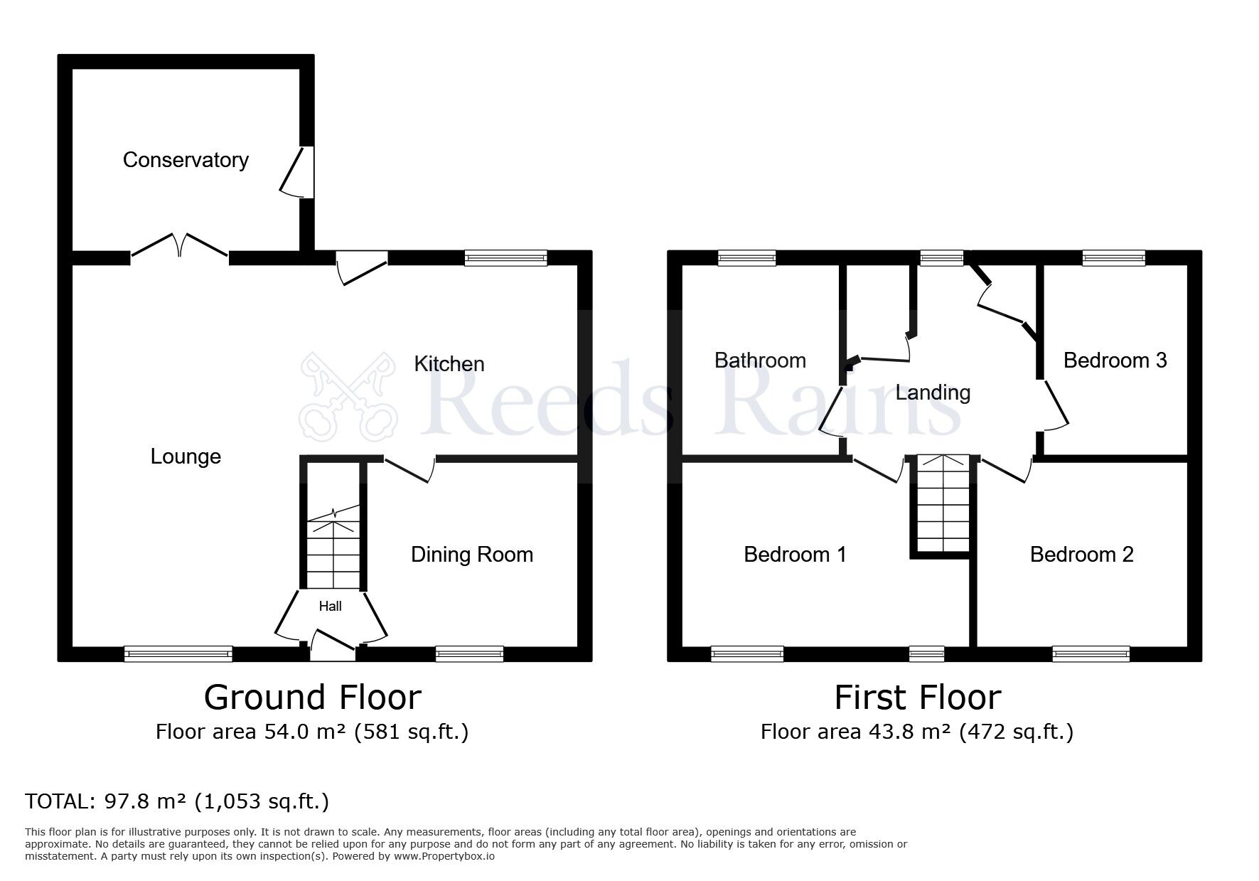 Floorplan of 3 bedroom Semi Detached House for sale, Third Avenue, Chester Le Street, Durham, DH2