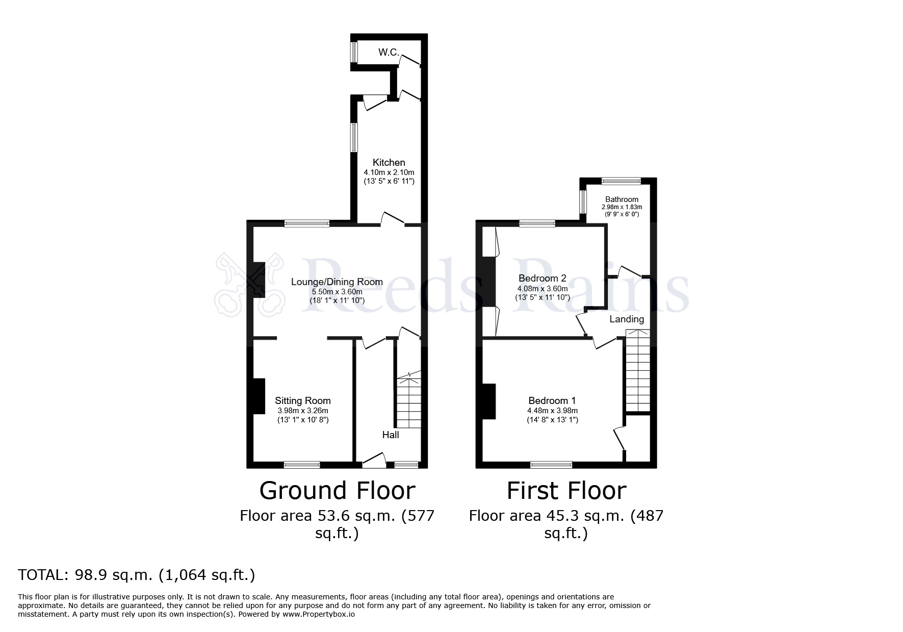 Floorplan of 2 bedroom Mid Terrace House for sale, Tuart Street, Chester Le Street, Durham, DH3