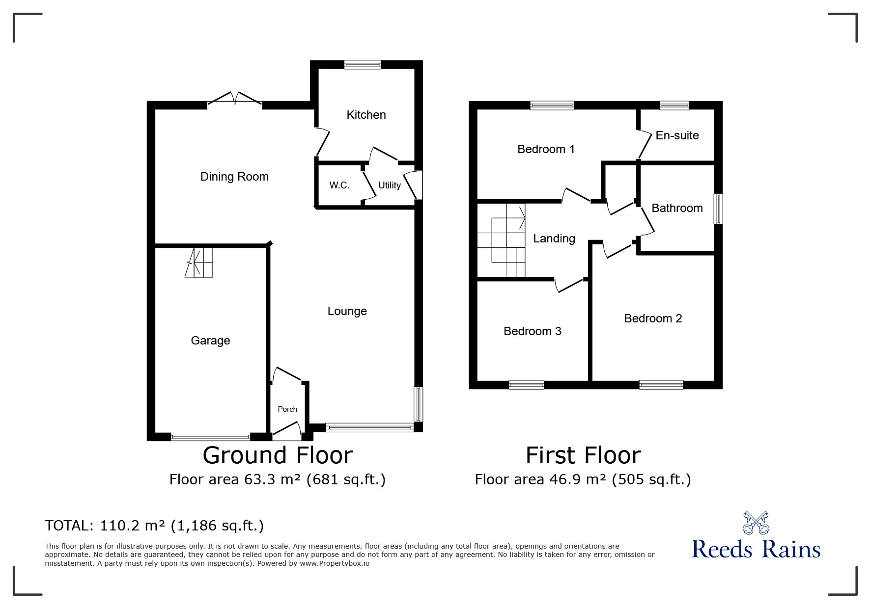 Floorplan of 3 bedroom Semi Detached House for sale, Dovecote Drive, Pelton Fell, Durham, DH2