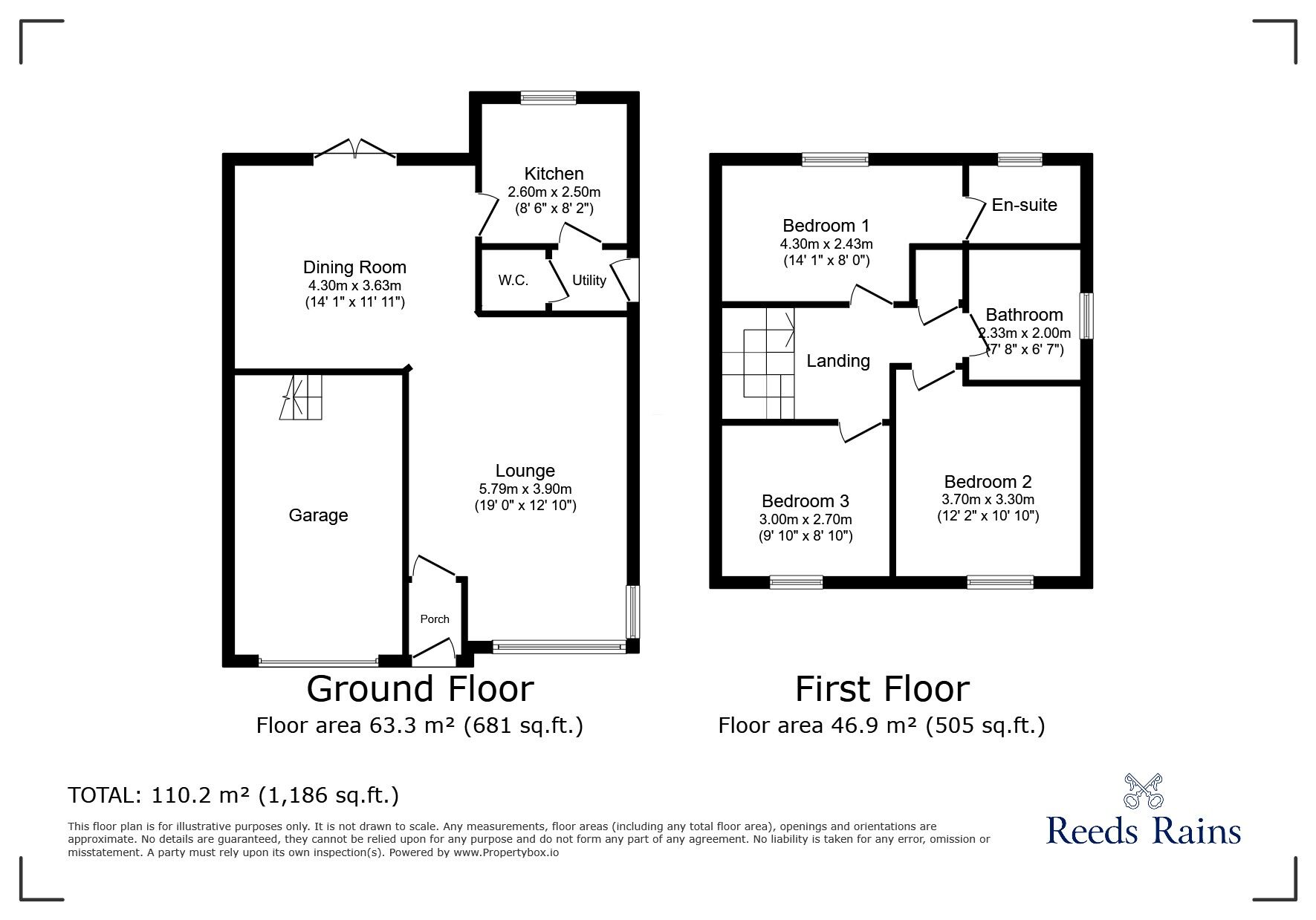 Floorplan of 3 bedroom Semi Detached House for sale, Dovecote Drive, Pelton Fell, Durham, DH2