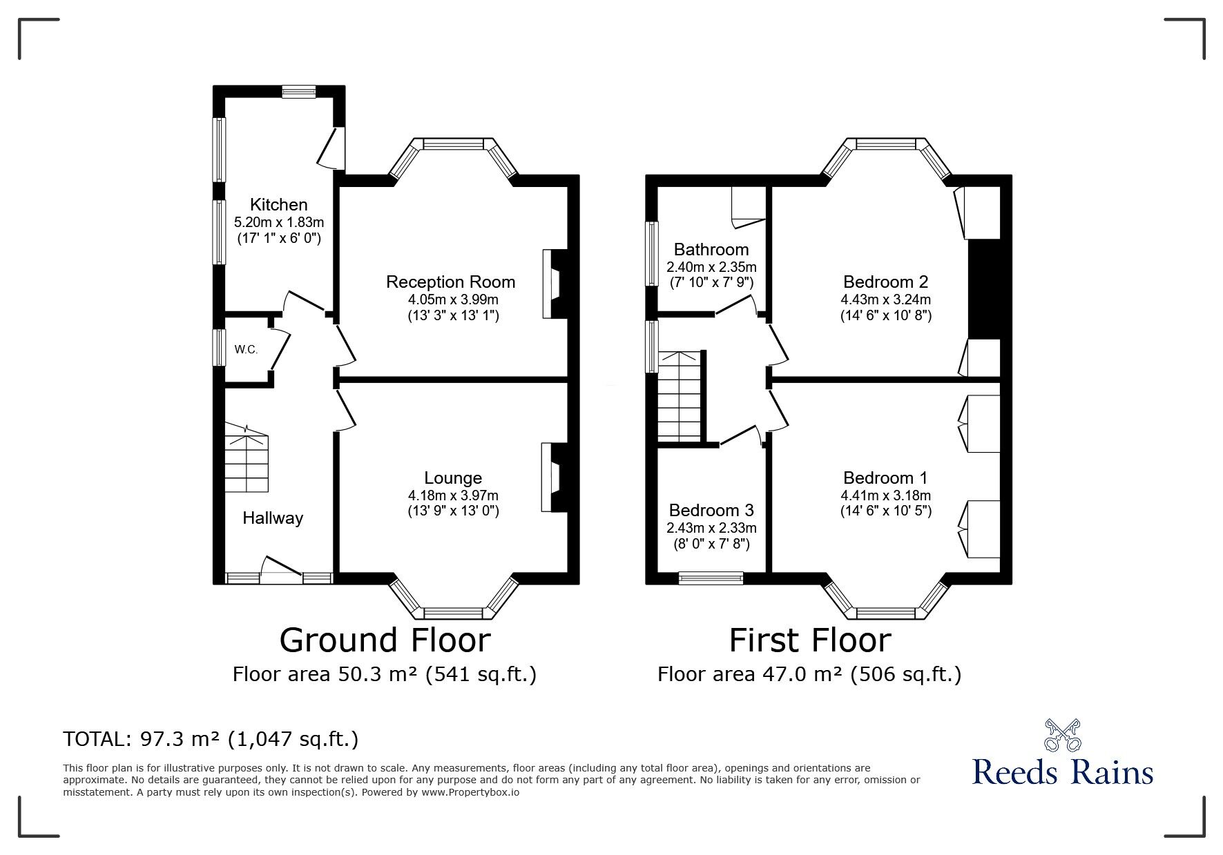 Floorplan of 3 bedroom Semi Detached House for sale, Roman Avenue, Chester Le Street, Durham, DH3