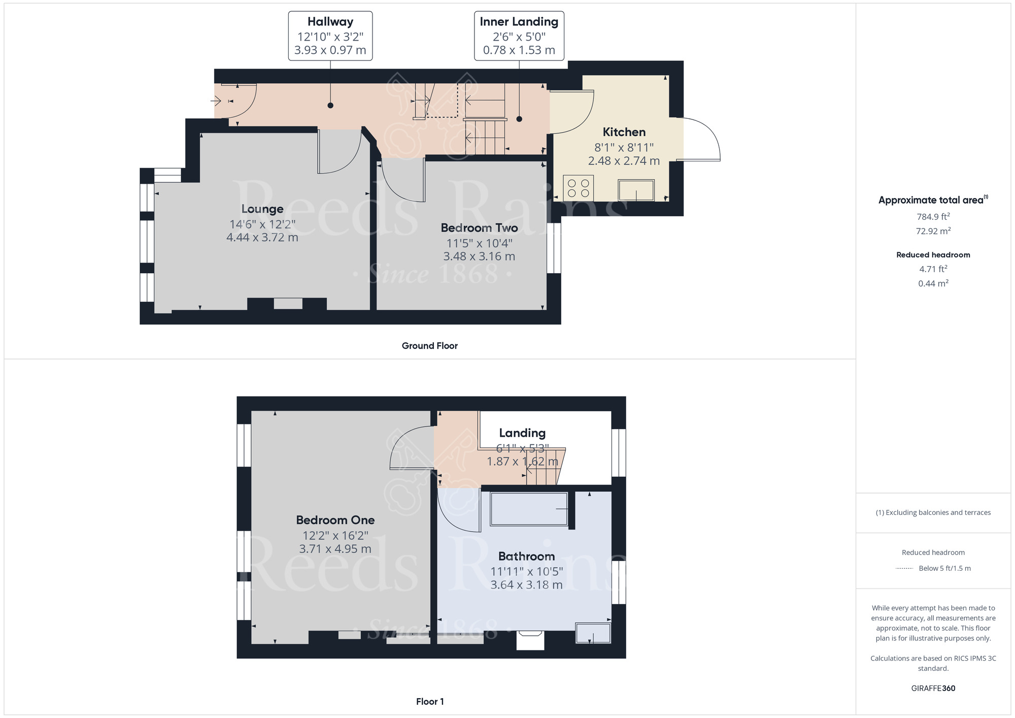 Floorplan of 2 bedroom  Flat to rent, Priory Hill, Dartford, DA1