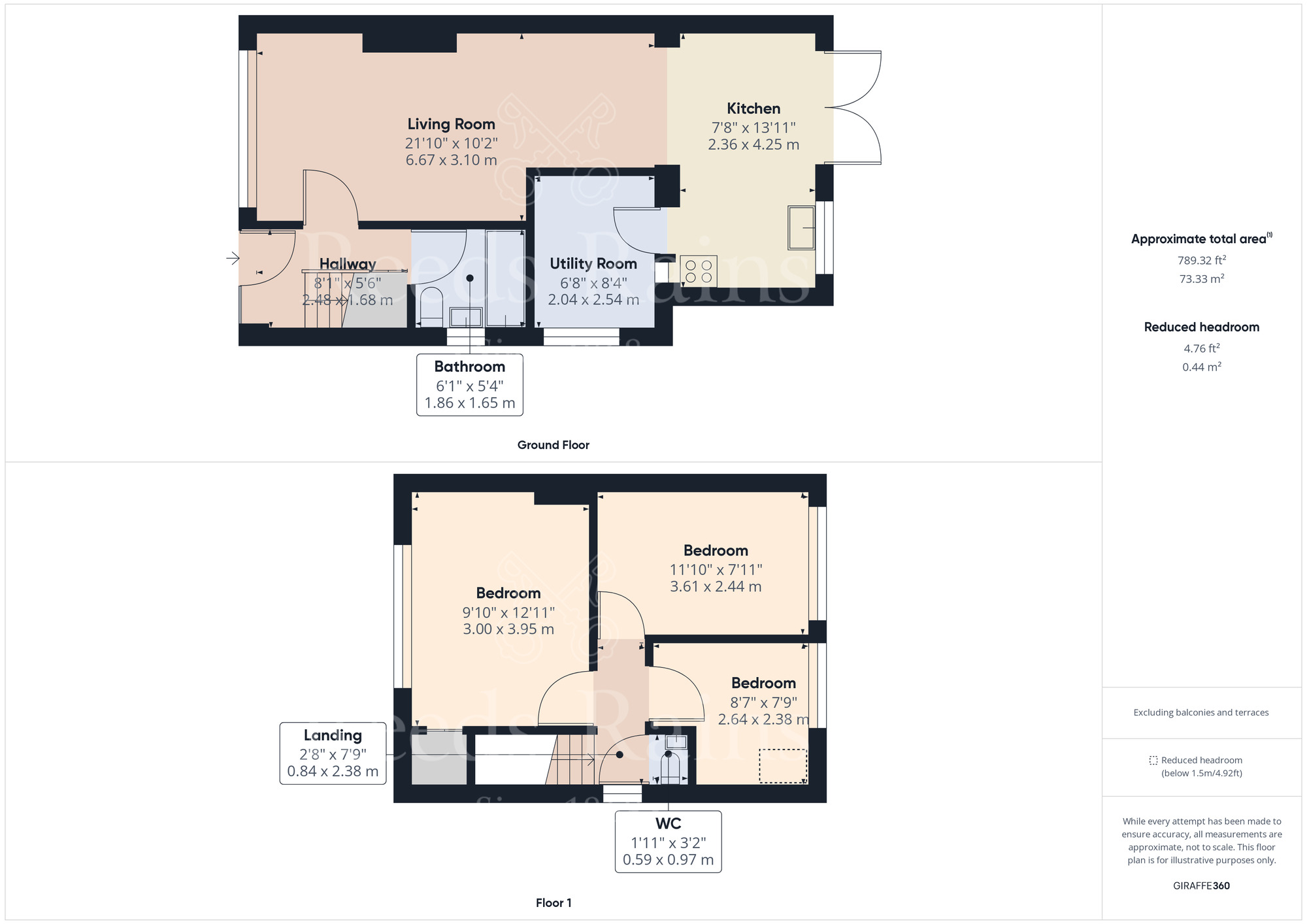 Floorplan of 3 bedroom Semi Detached House for sale, Beult Road, Crayford, Dartford, DA1