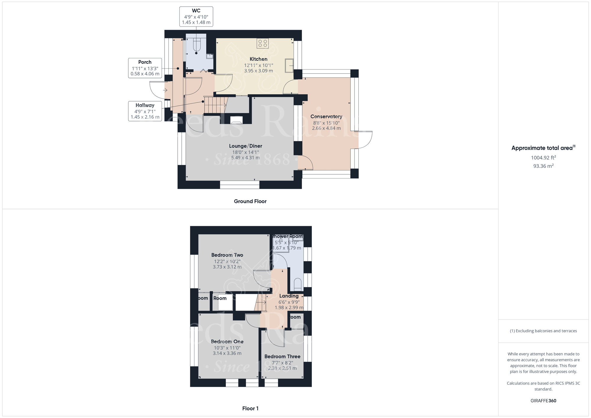 Floorplan of 3 bedroom Semi Detached House to rent, Meadow Walk, Dartford, Kent, DA2