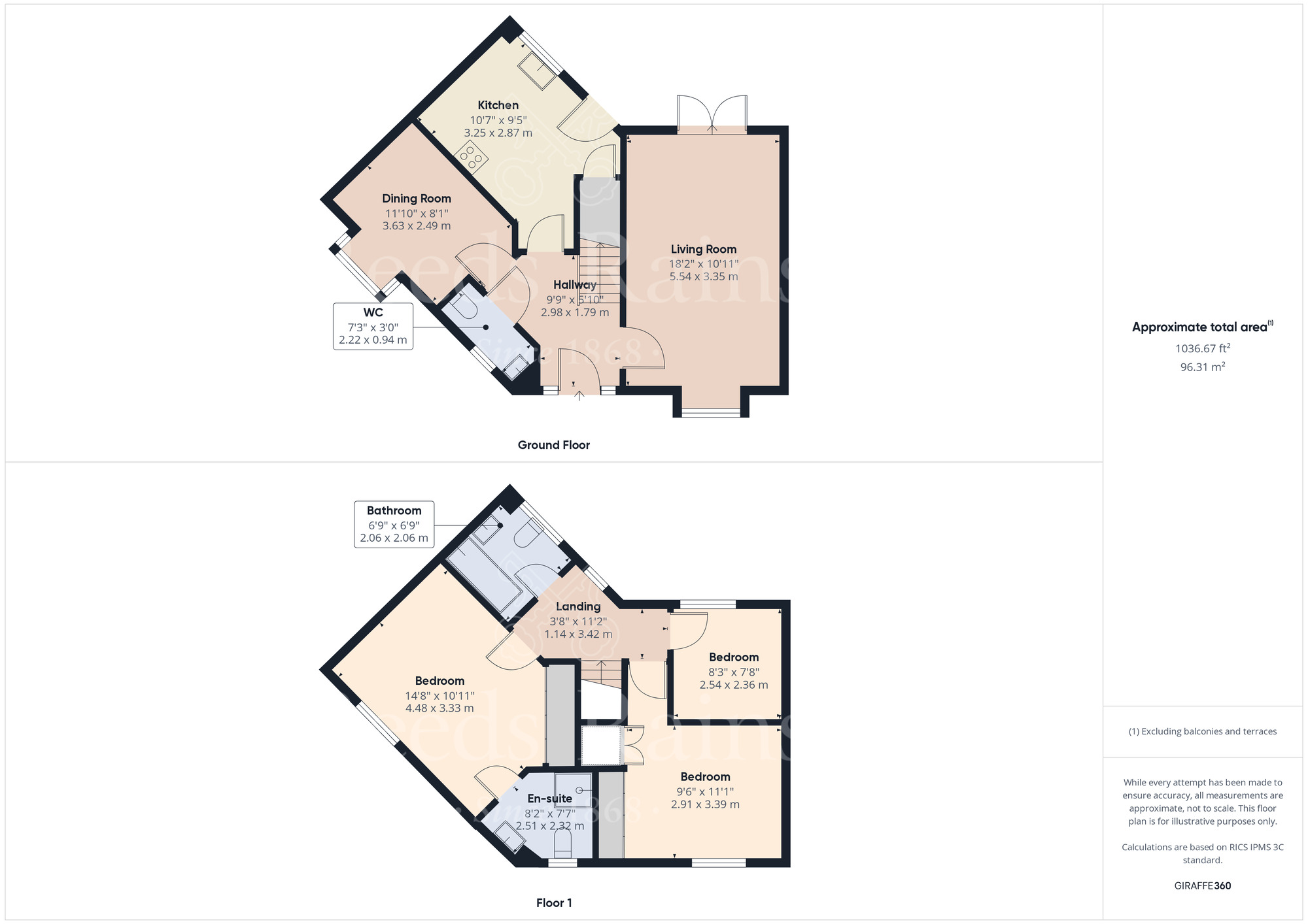 Floorplan of 3 bedroom Semi Detached House for sale, Cochrane Drive, Dartford, Kent, DA1