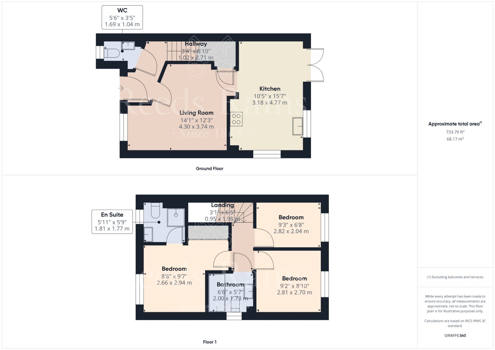 Floorplan of 3 bedroom Semi Detached House for sale, Halcrow Avenue, Dartford, Kent, DA1