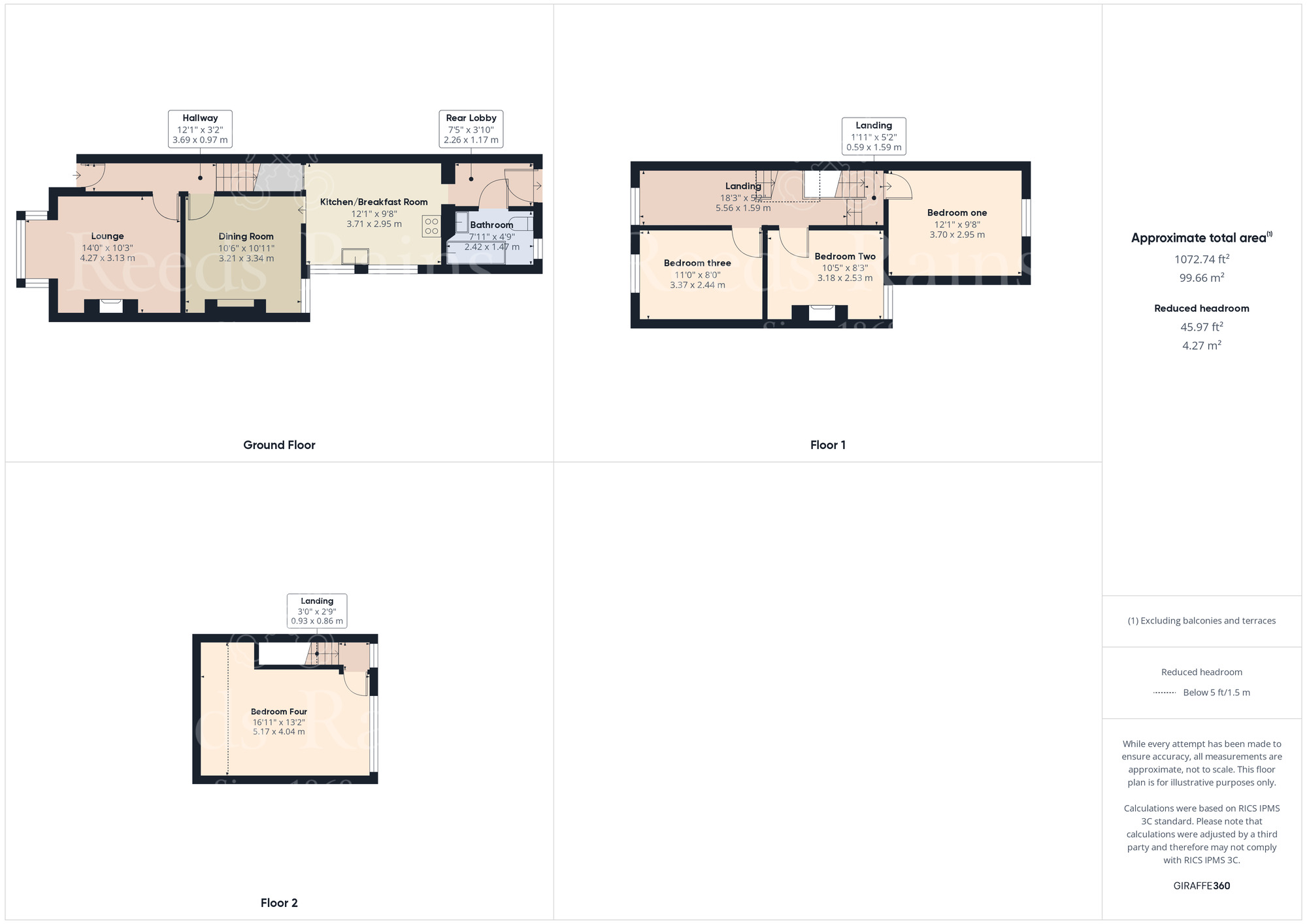 Floorplan of 4 bedroom End Terrace House for sale, Nelson Road, West Dartford, Kent, DA1