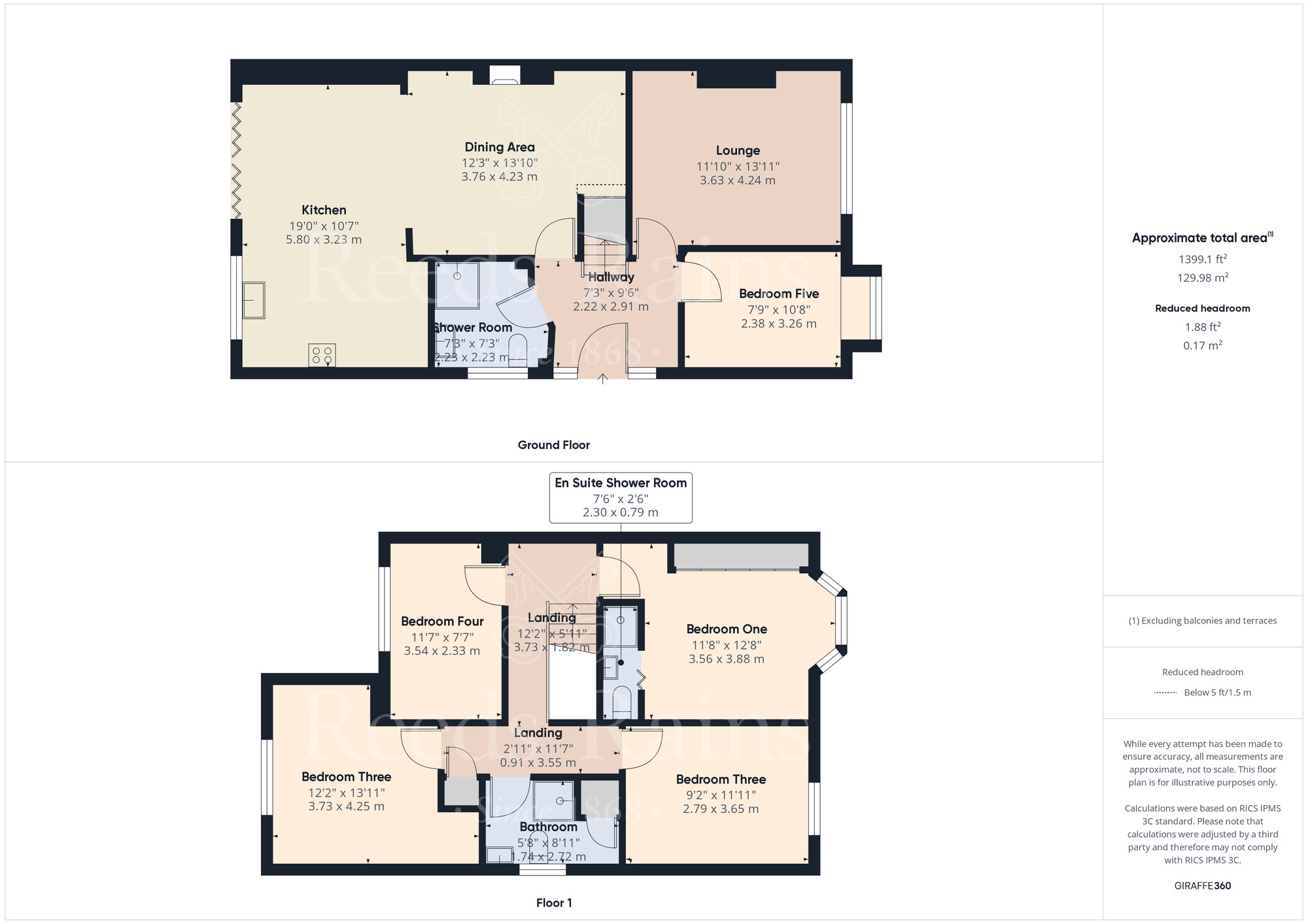 Floorplan of 5 bedroom Semi Detached House for sale, Devonshire Avenue, Dartford, Kent, DA1