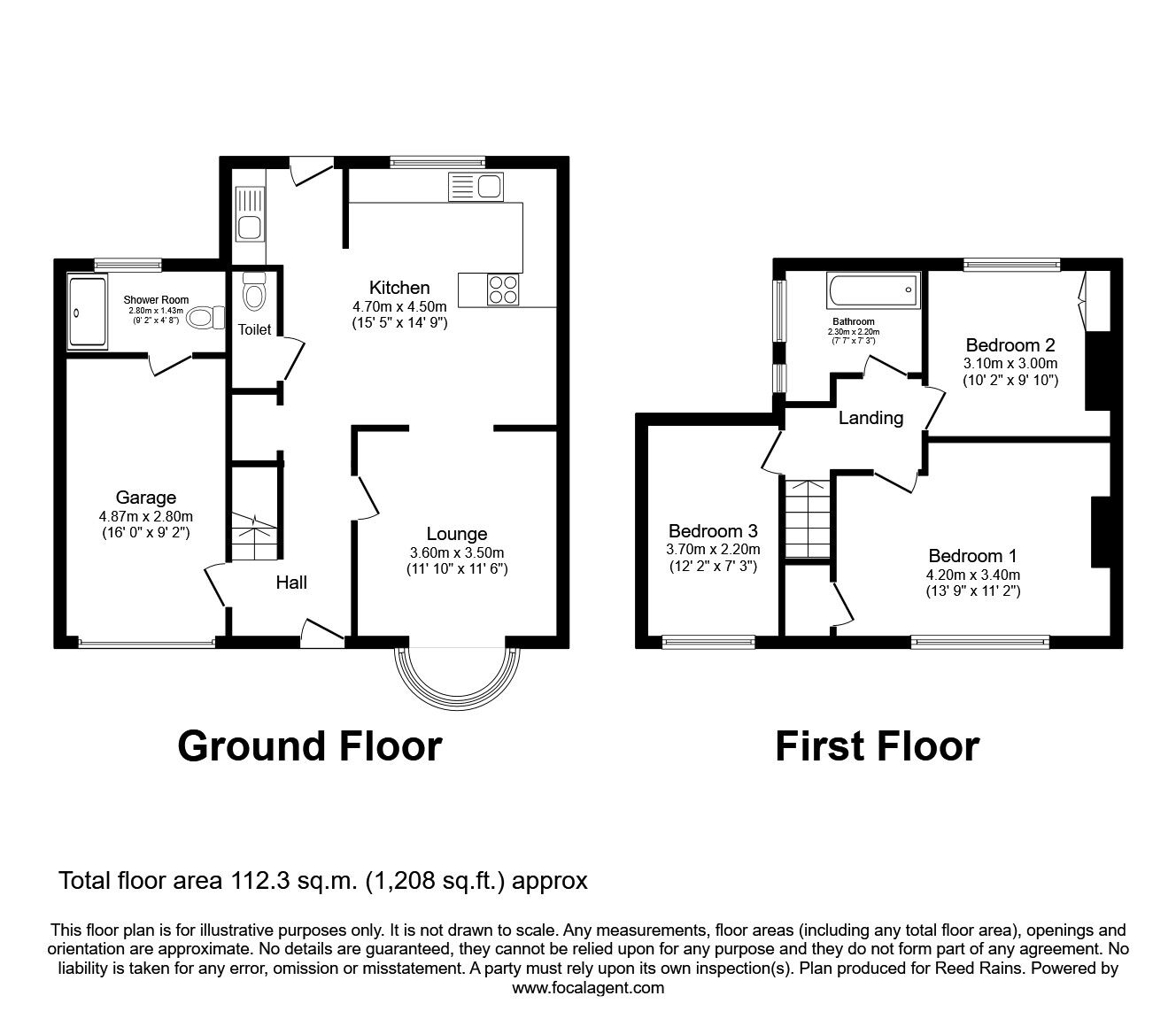 Floorplan of 4 bedroom Semi Detached House to rent, Finchale Road, Durham, DH1