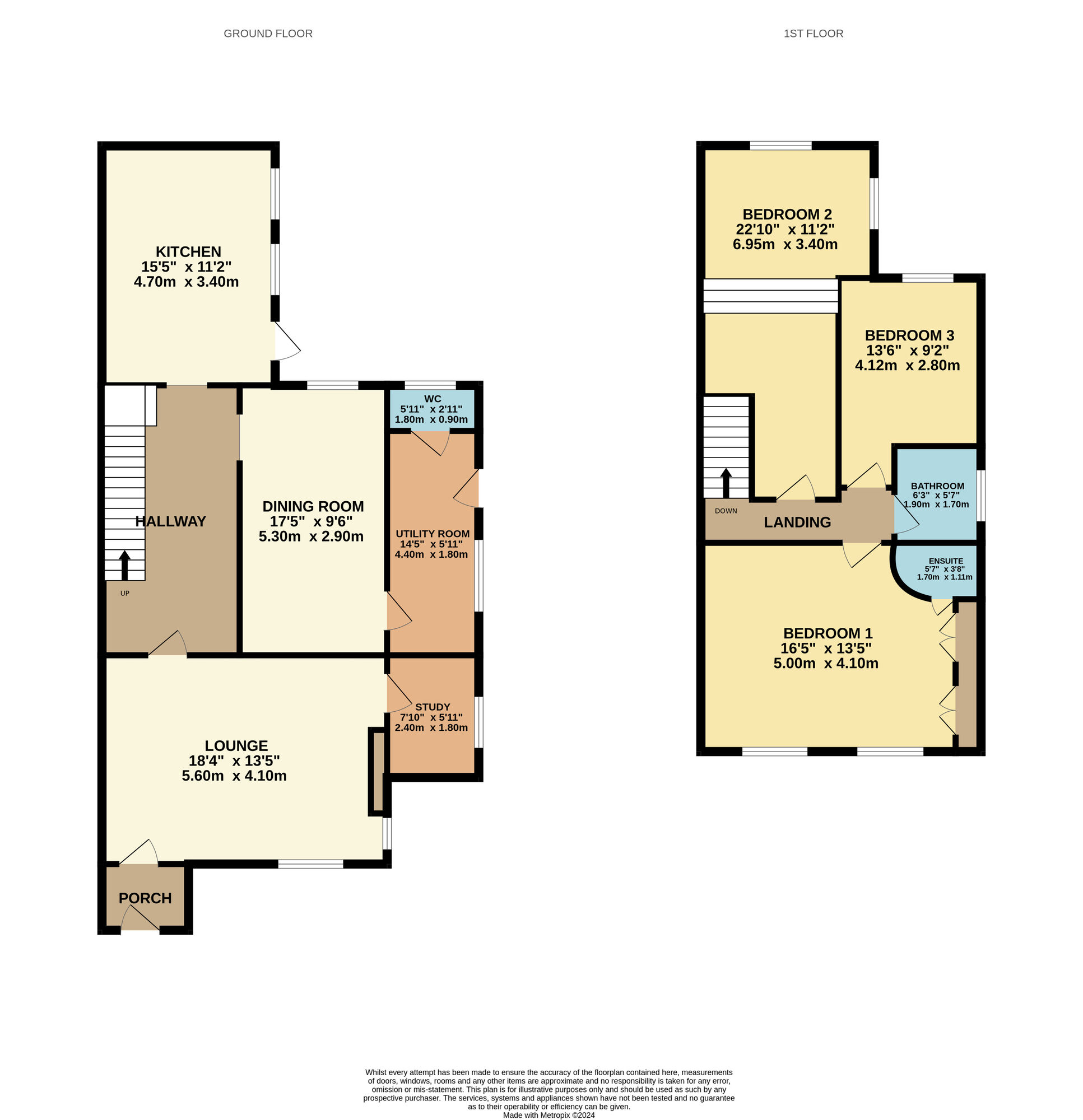 Floorplan of 3 bedroom End Terrace House for sale, Barrington Street, Toronto, Durham, DL14