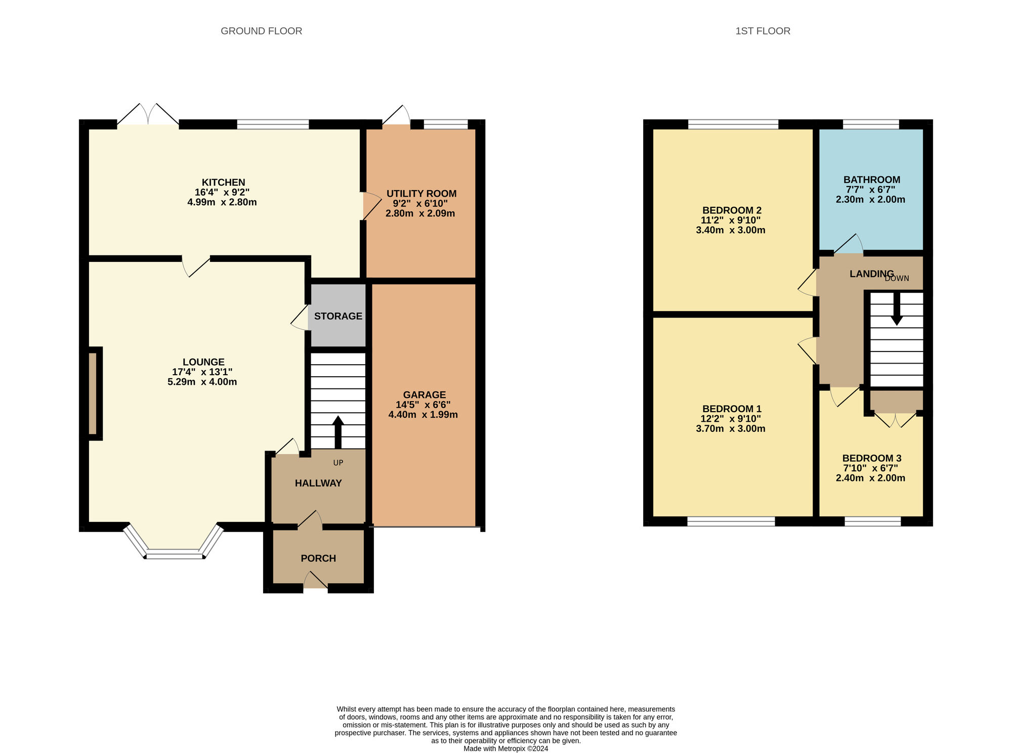 Floorplan of 3 bedroom Semi Detached House for sale, Herefordshire Drive, Durham, DH1