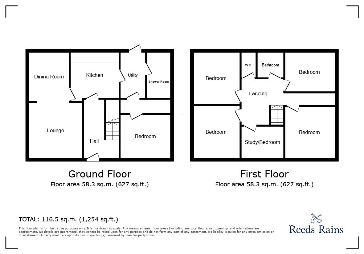 Floorplan of 5 bedroom Semi Detached House to rent, Mayorswell Field, Durham, DH1