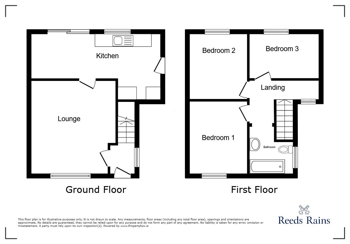 Floorplan of 3 bedroom Semi Detached House to rent, Finchale Avenue, Brasside, Durham, DH1