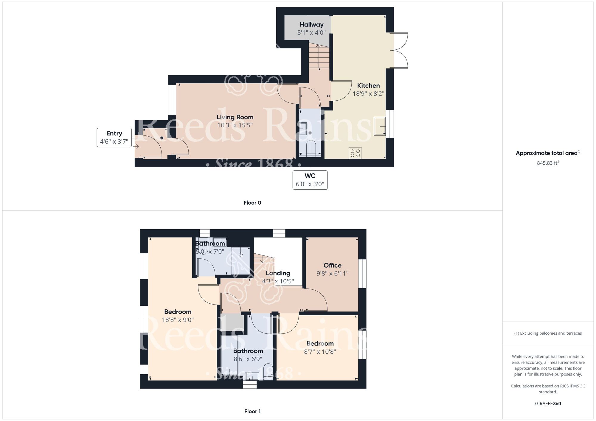 Floorplan of 3 bedroom Semi Detached House for sale, Tilery Close, Bowburn, Durham, DH6