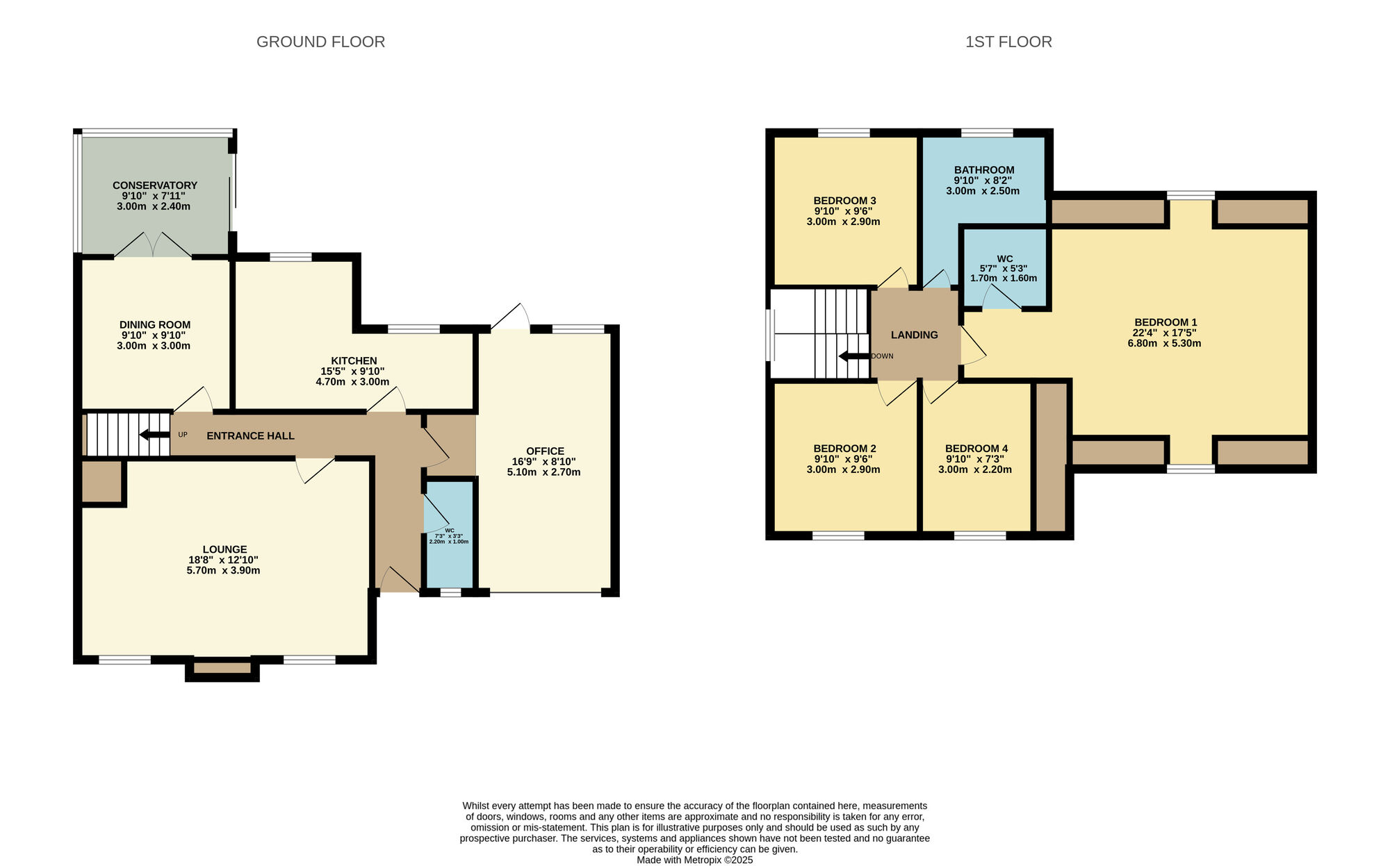 Floorplan of 4 bedroom Detached House for sale, Acorn Drive, Oakenshaw, Durham, DL15