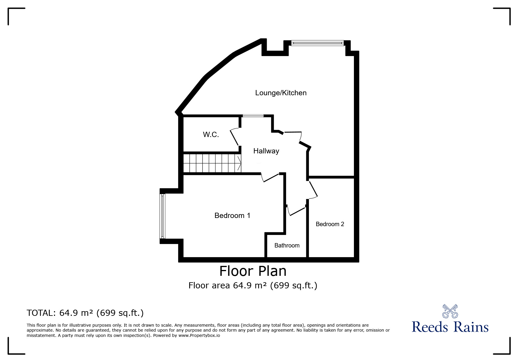 Floorplan of 2 bedroom  Flat to rent, Fog Lane, Didsbury, Manchester, M20