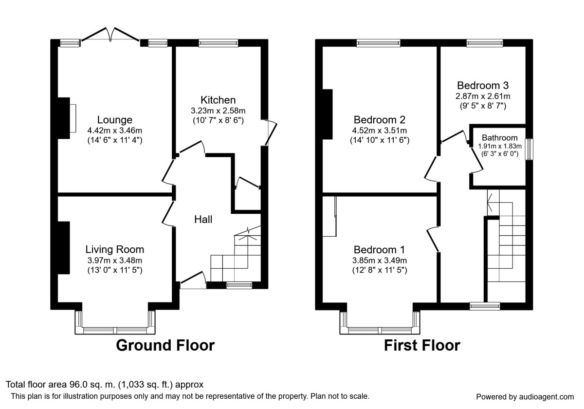 Floorplan of 3 bedroom Semi Detached House to rent, Shawbrook Road, Burnage, Manchester, M19