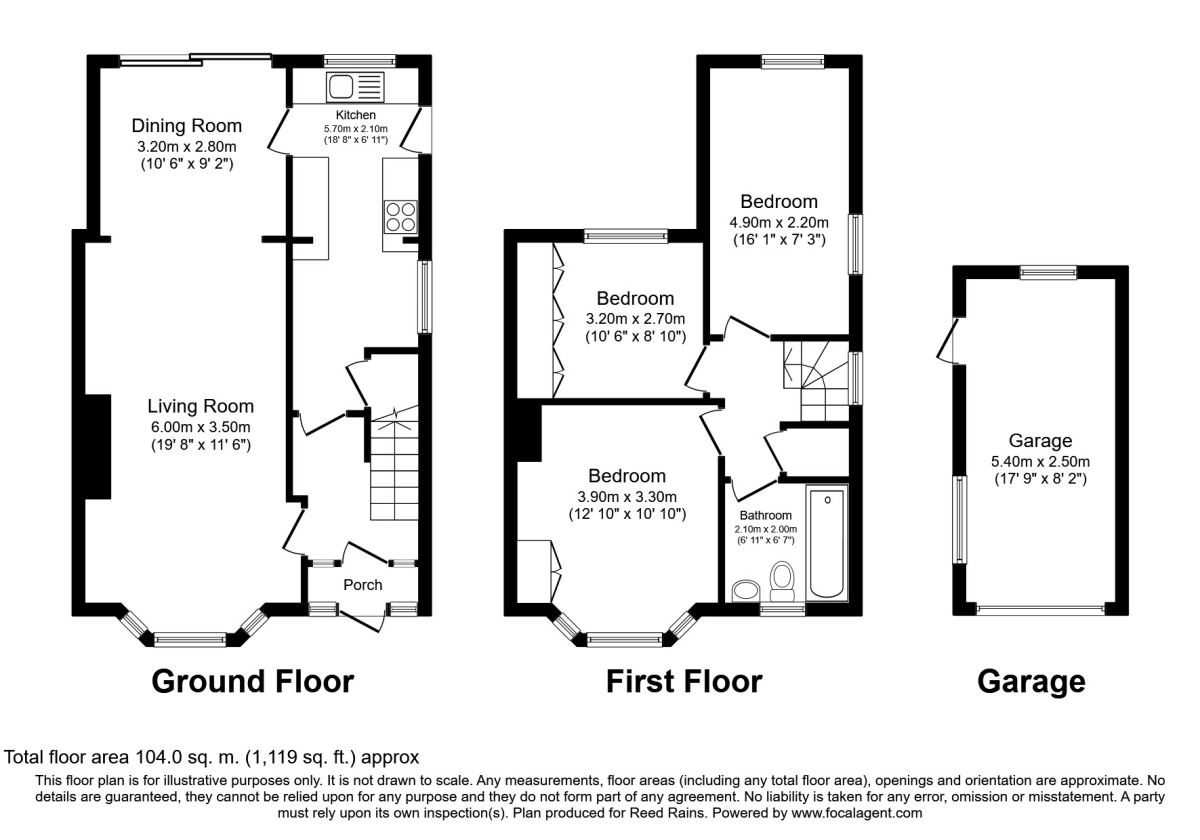 Floorplan of 3 bedroom Semi Detached House to rent, Leacroft Road, Manchester, Greater Manchester, M21