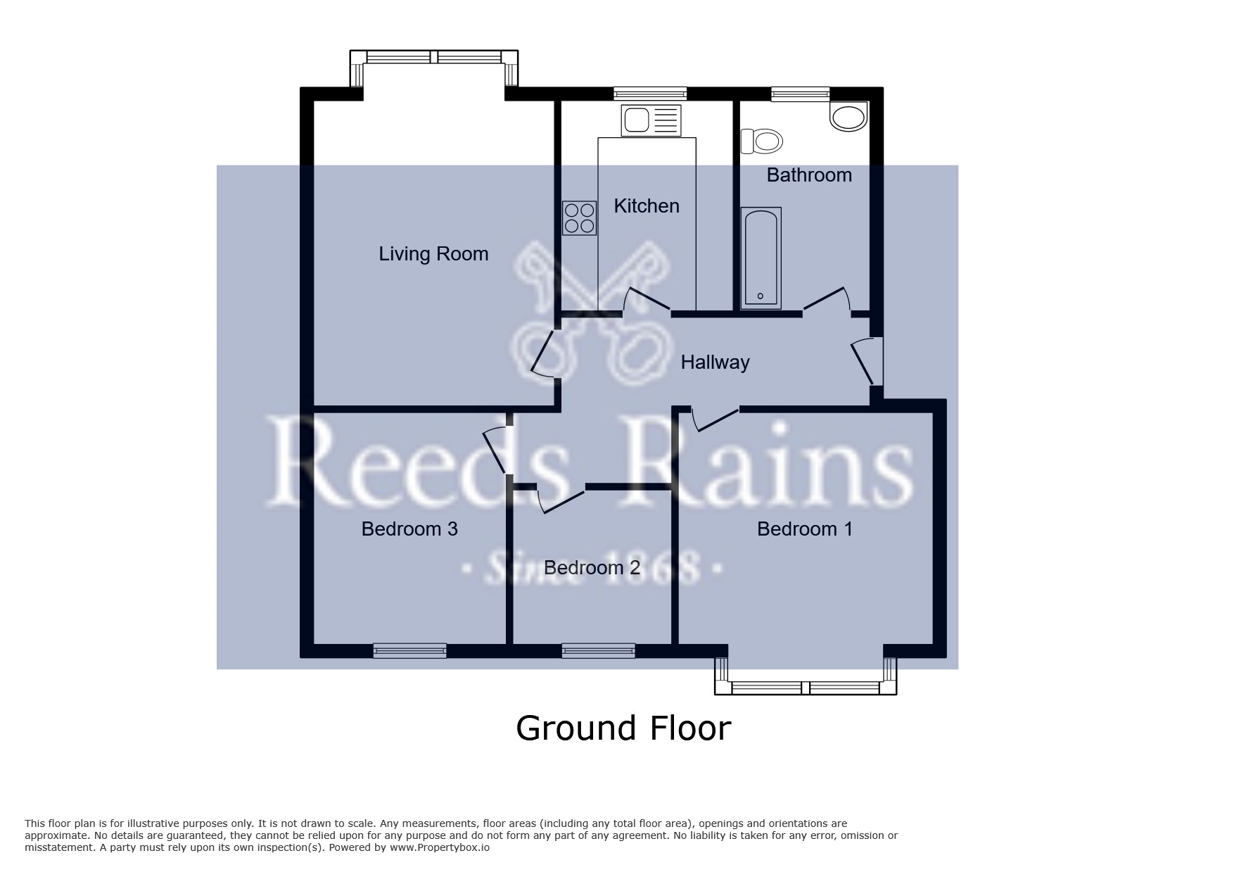 Floorplan of 3 bedroom  Flat for sale, Wilmslow Road, Manchester, Greater Manchester, M20