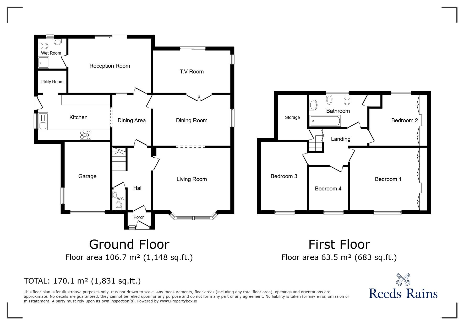 Floorplan of 4 bedroom Detached House for sale, Dene Road, Didsbury, Greater Manchester, M20