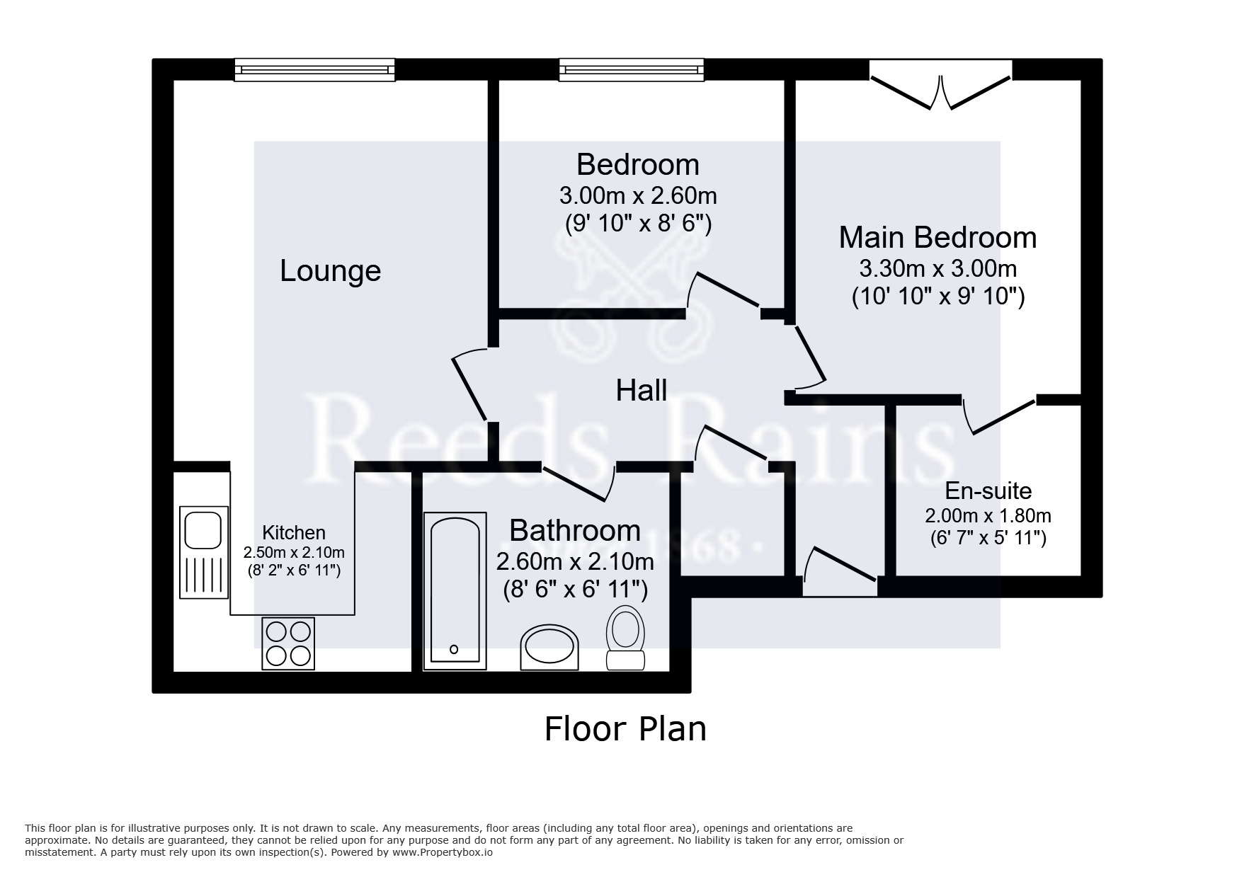 Floorplan of 2 bedroom  Flat for sale, Ladybarn Court, Manchester, M14