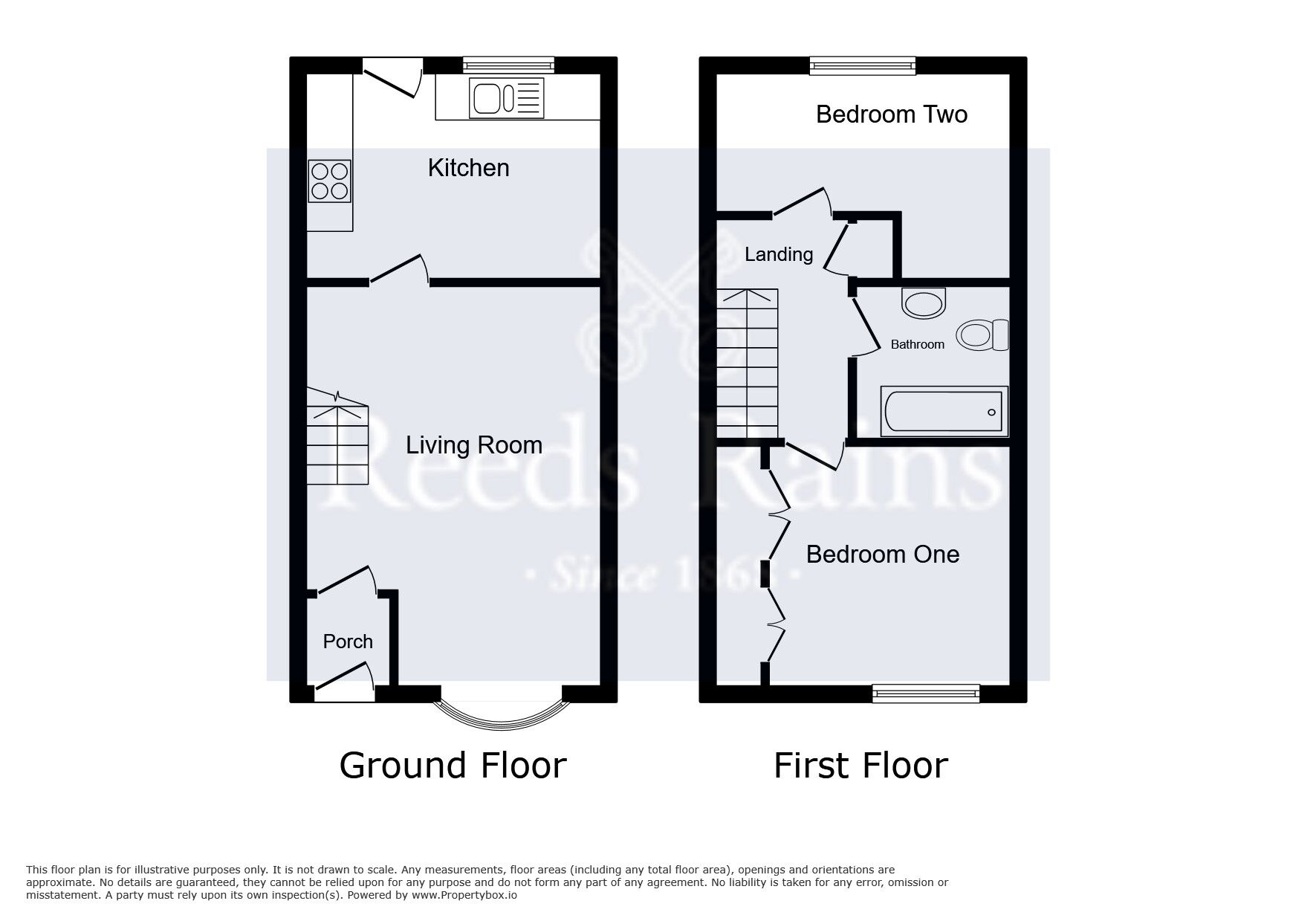 Floorplan of 2 bedroom Semi Detached House for sale, Cresswell Grove, Manchester, Greater Manchester, M20