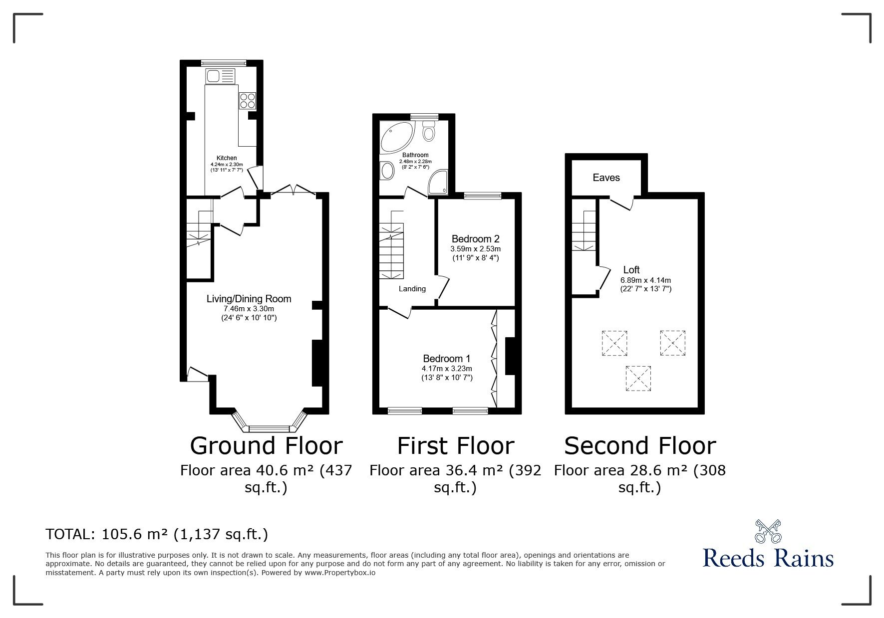 Floorplan of 2 bedroom Mid Terrace House to rent, Livesey Street, Levenshulme, Greater Manchester, M19