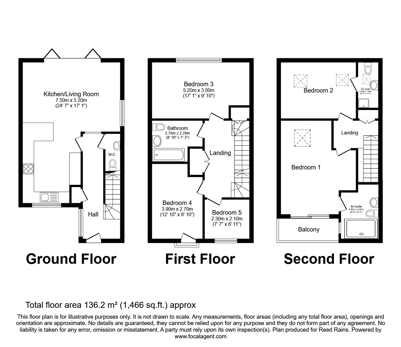 Floorplan of 5 bedroom  House for sale, Burton Road, Manchester, Greater Manchester, M20