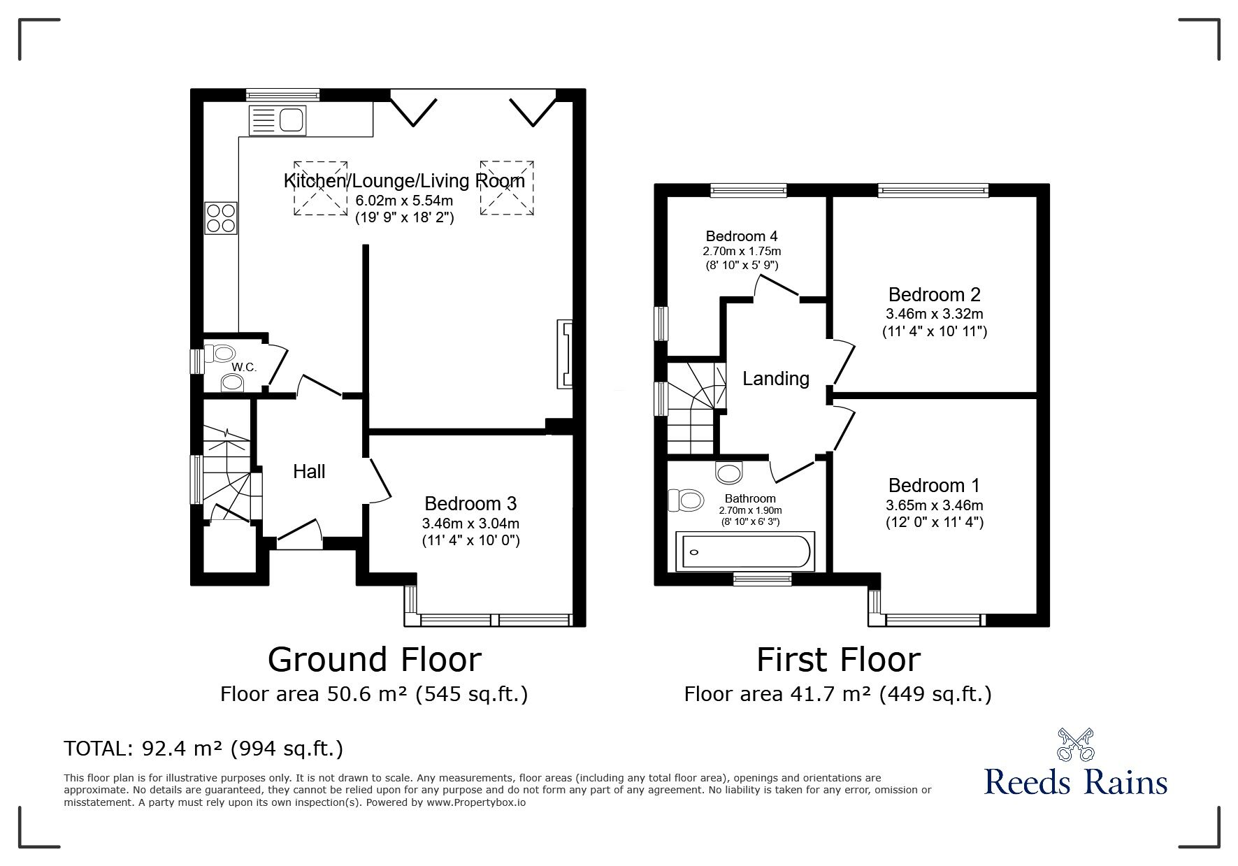 Floorplan of 4 bedroom  House to rent, Stanley Road, Whalley Range, Greater Manchester, M16