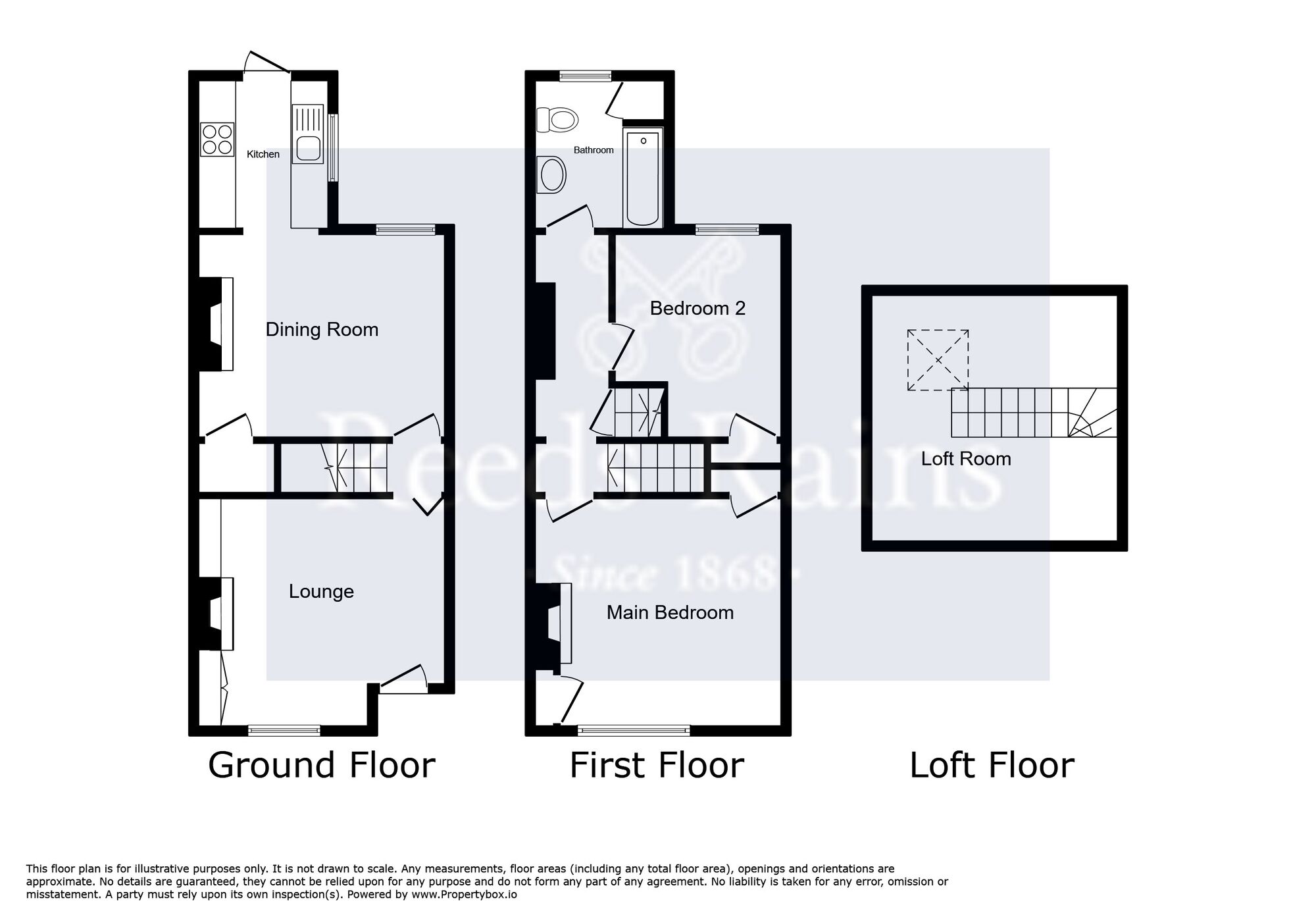 Floorplan of 2 bedroom Mid Terrace House to rent, Elverston Street, Manchester, Greater Manchester, M22